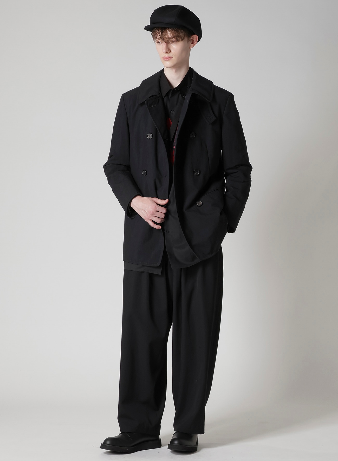 NYLON TASLAN PEACOAT WITH THINSULATE_11