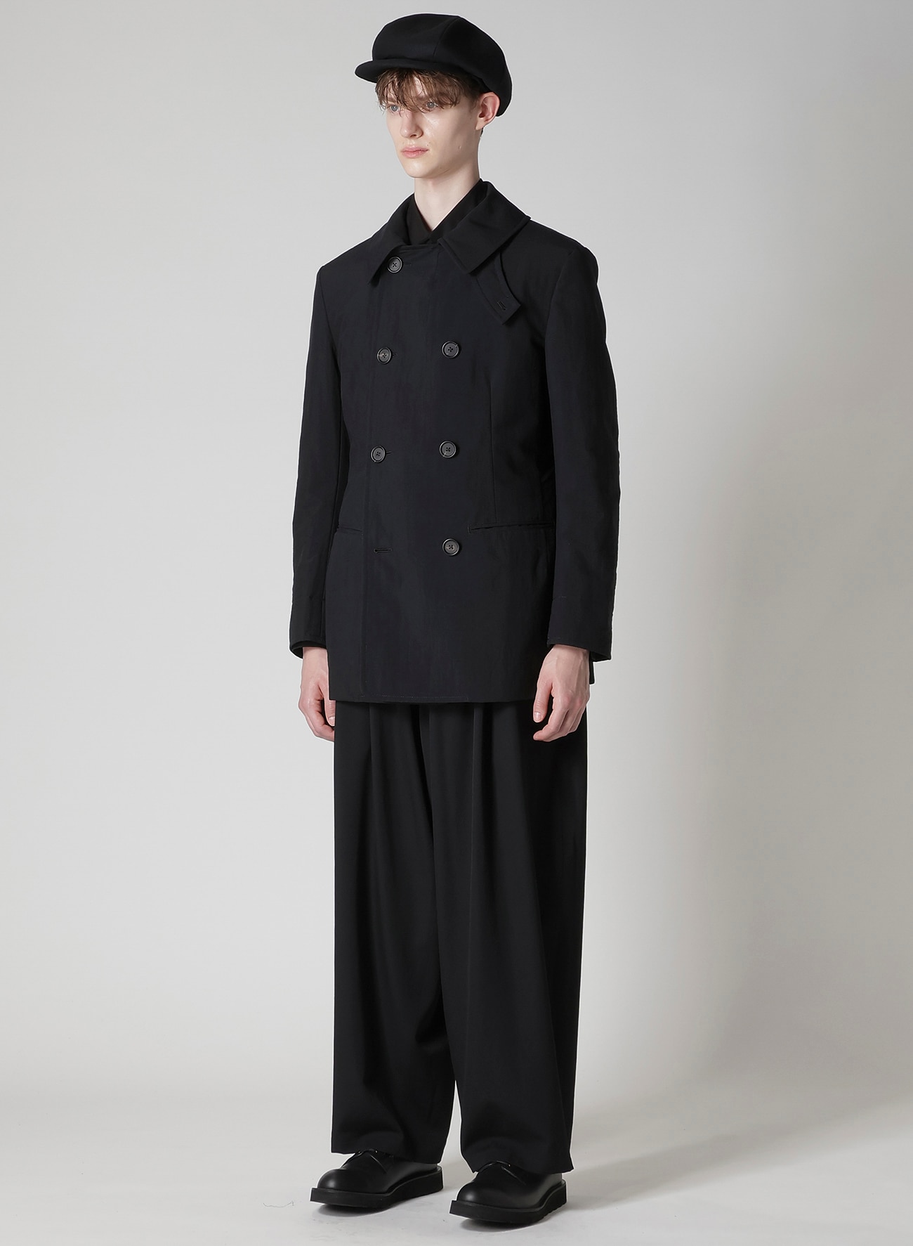 NYLON TASLAN PEACOAT WITH THINSULATE_12