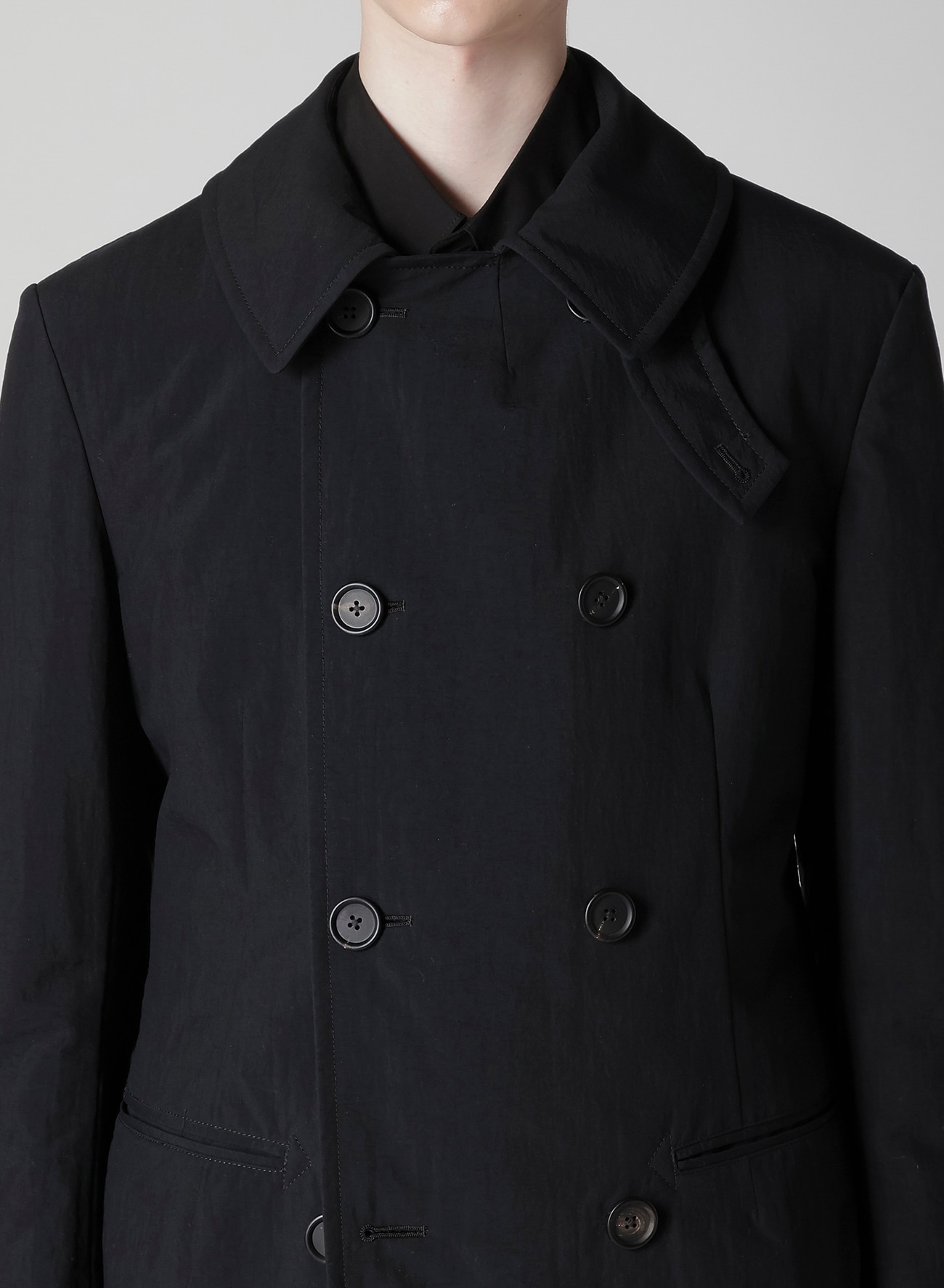 NYLON TASLAN PEACOAT WITH THINSULATE_5