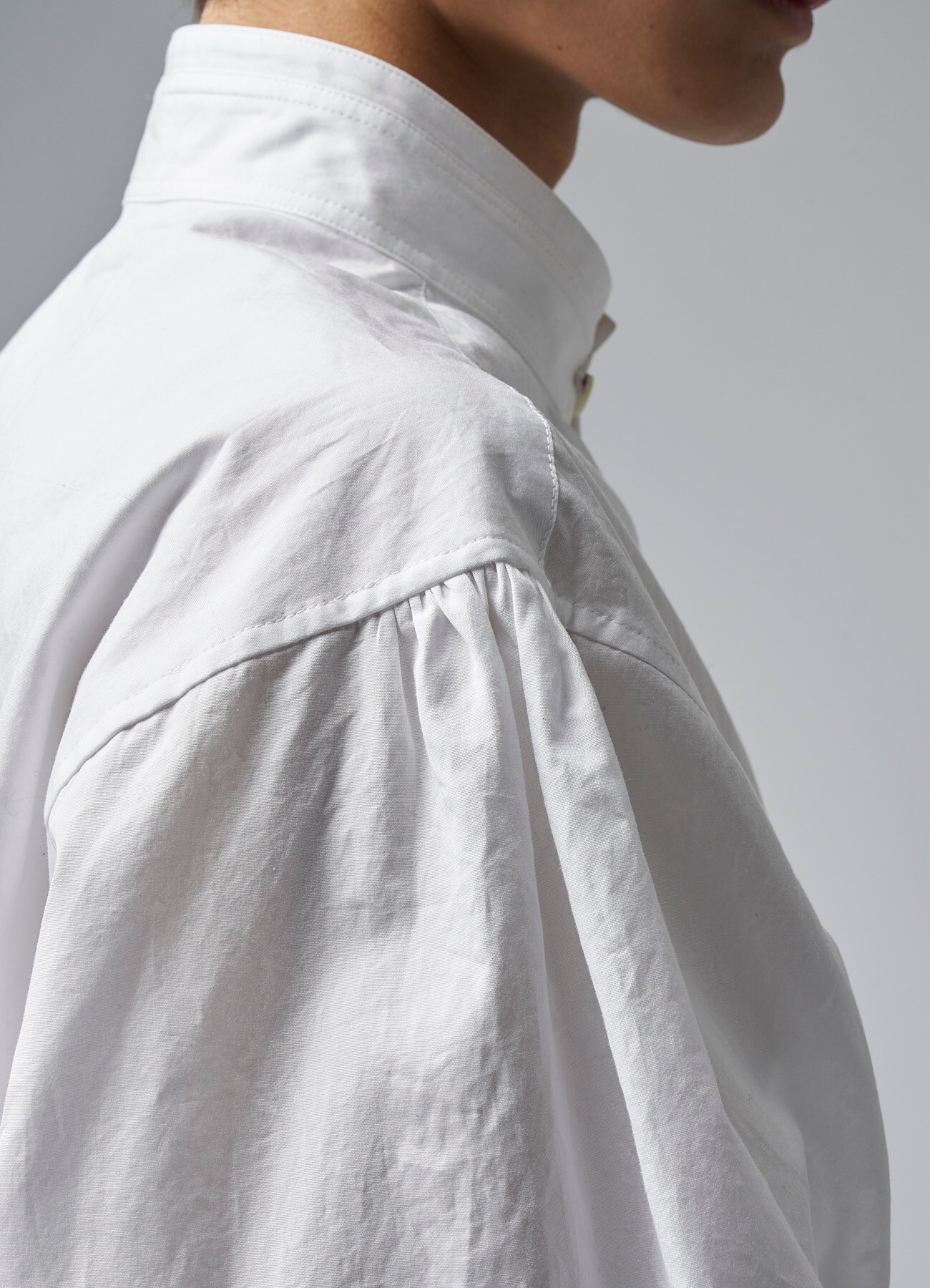 COTTON BROADCLOTH HALF DOUBLE COLLAR SHIRT(S WHITE): Y's for men｜WILDSIDE  YOHJI YAMAMOTO [Official