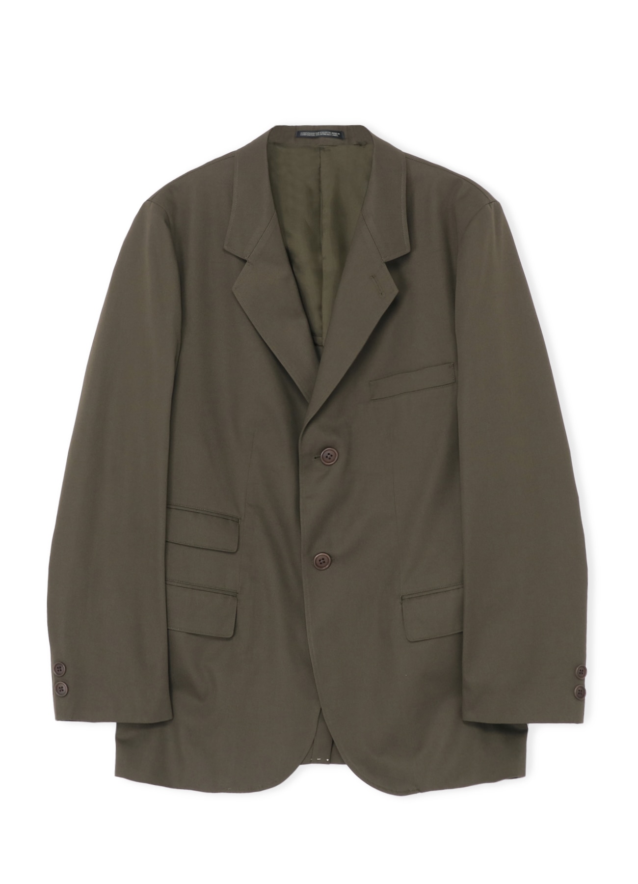 COTTON/POLYESTER TWILL 2-BUTTON JACKET