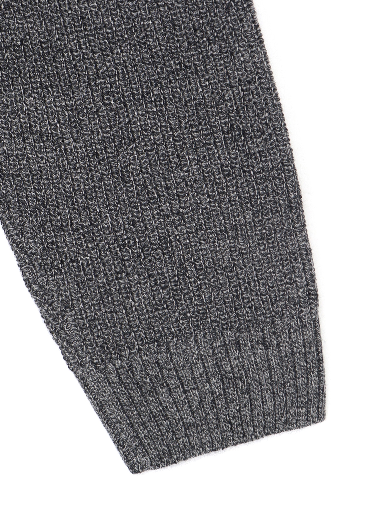 ROUND NECK KNIT WITH Y's for men LOGO PRINT(M GREY): Y's for men