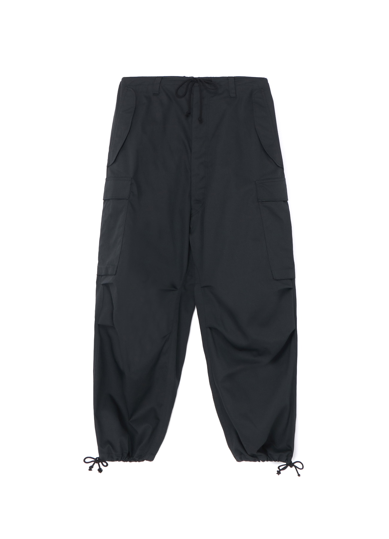 POLYESTER/COTTON TWILL CARGO PANTS(S BLACK): Y's for men｜WILDSIDE YOHJI ...