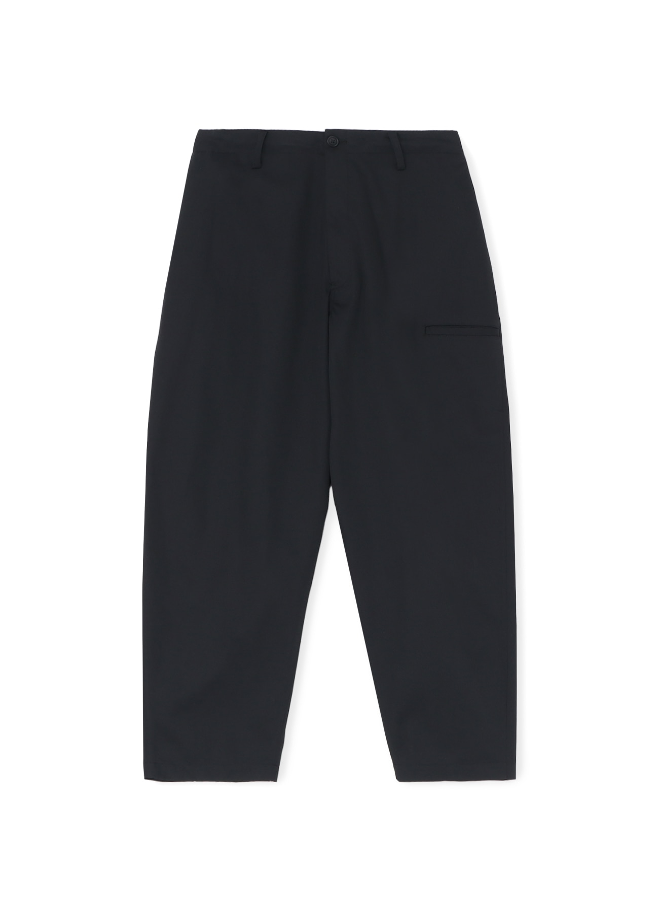 POLYESTER/COTTON TWILL PANTS WITH SIDE POCKET(S BLACK): Y's for 