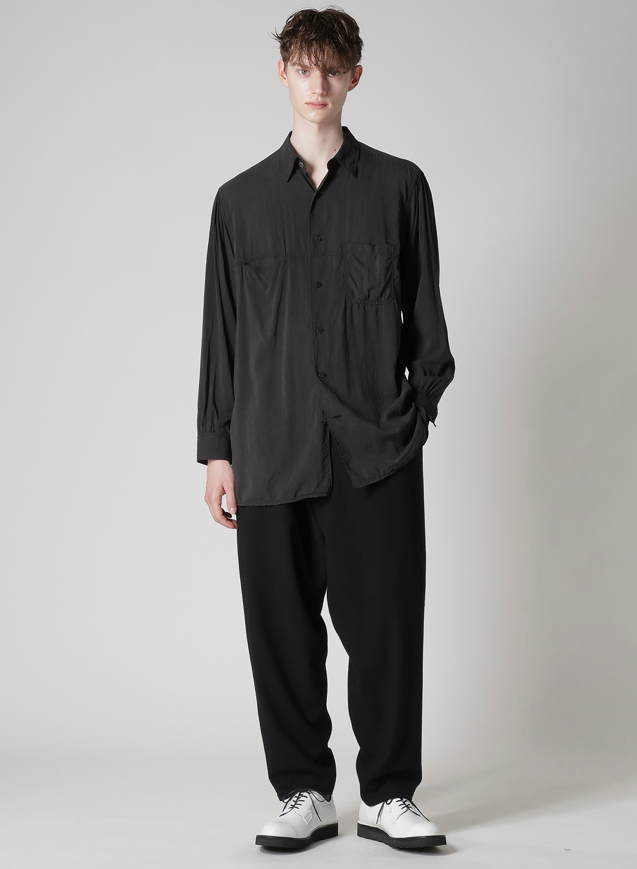 CELLULOSE OZONE SHIRT WITH CHAIN STITCH_10