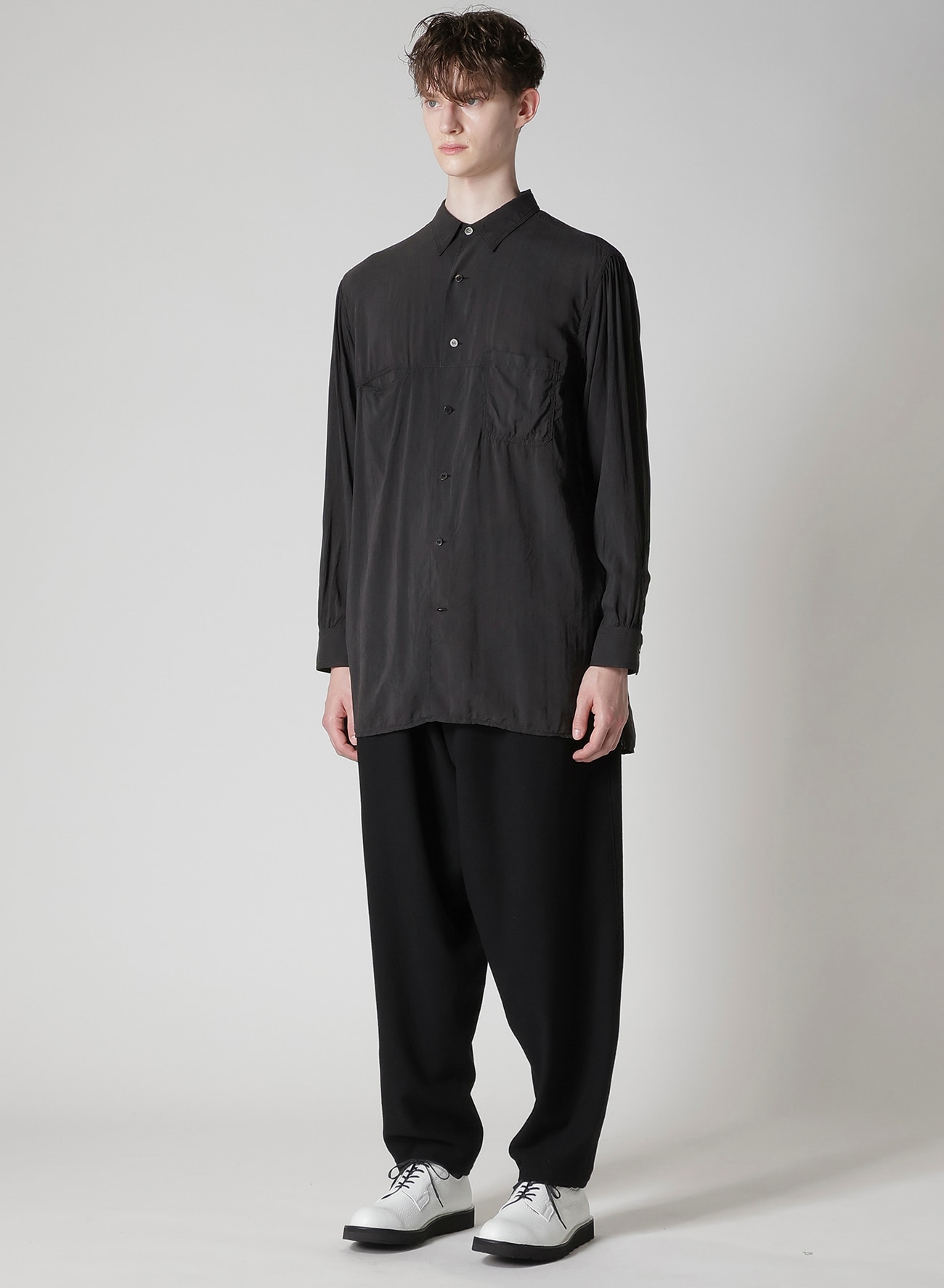 CELLULOSE OZONE SHIRT WITH CHAIN STITCH_11