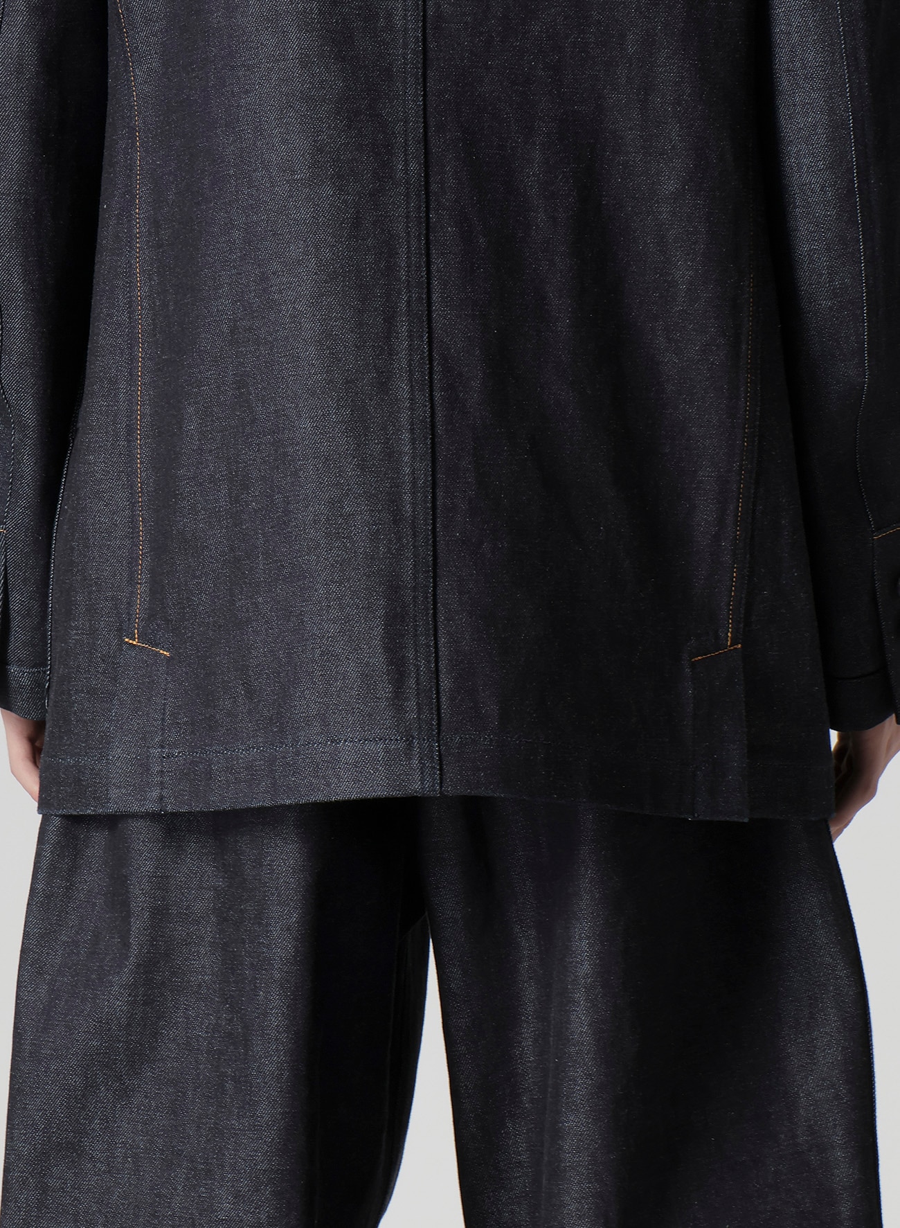 13oz DENIM JACKET WITH FRONT EDGE AND COLOR STITCH_6