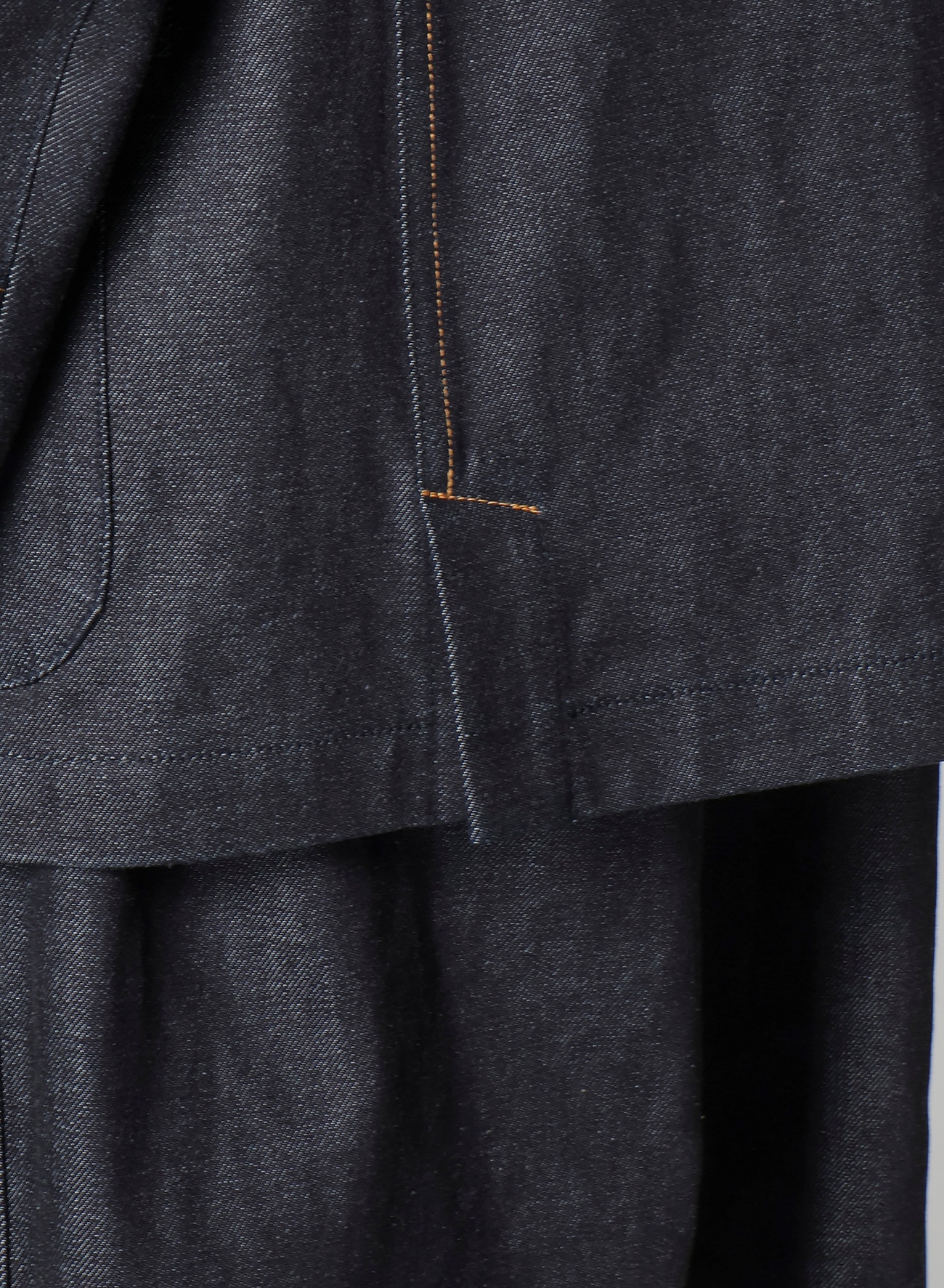 13oz DENIM JACKET WITH FRONT EDGE AND COLOR STITCH_7