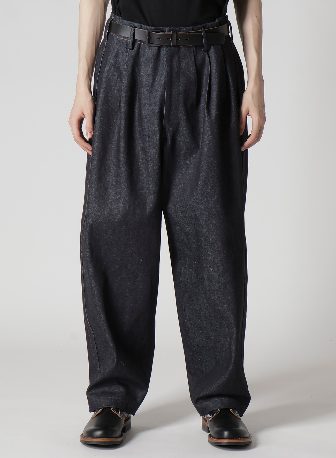 13oz DENIM PANTS WITH SIDE TAPE_3