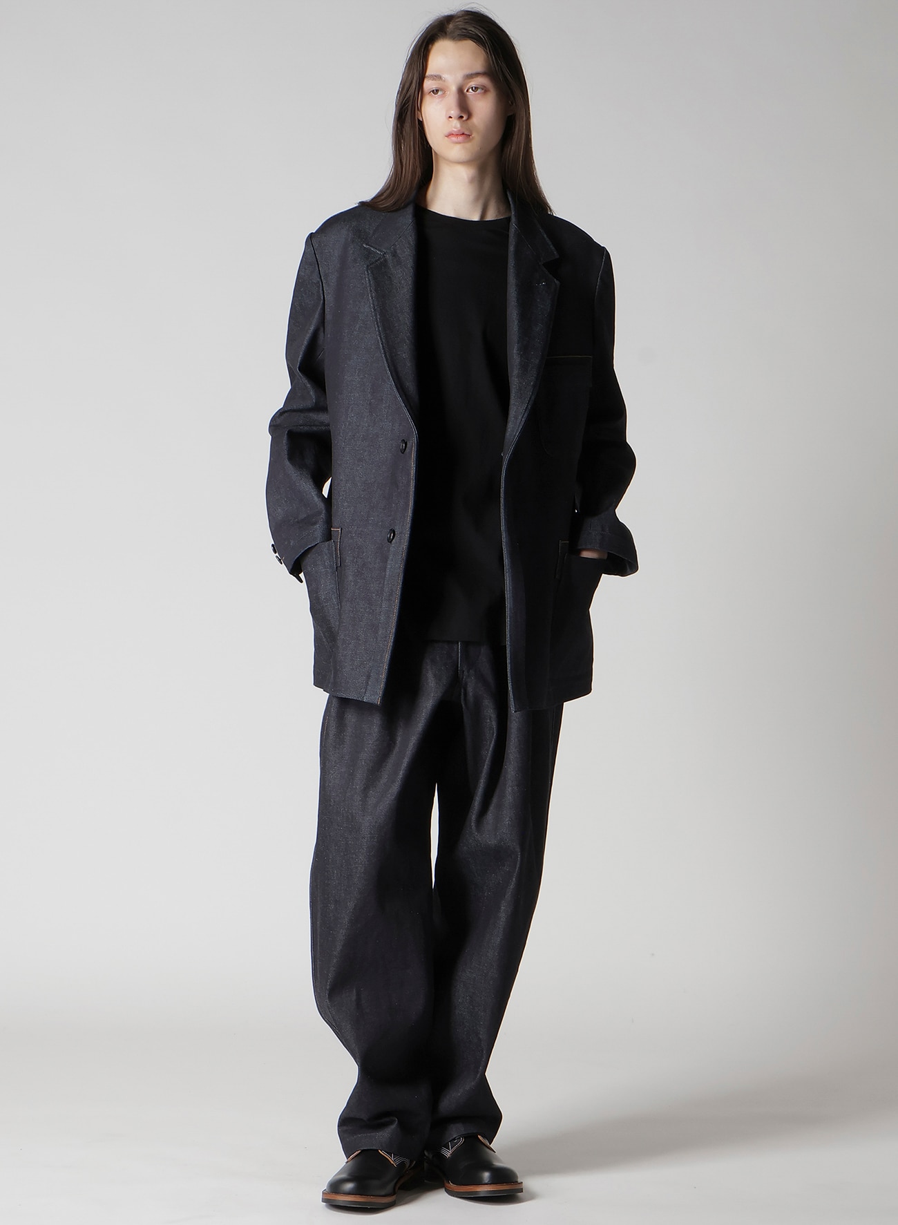 13oz DENIM PANTS WITH SIDE TAPE_9