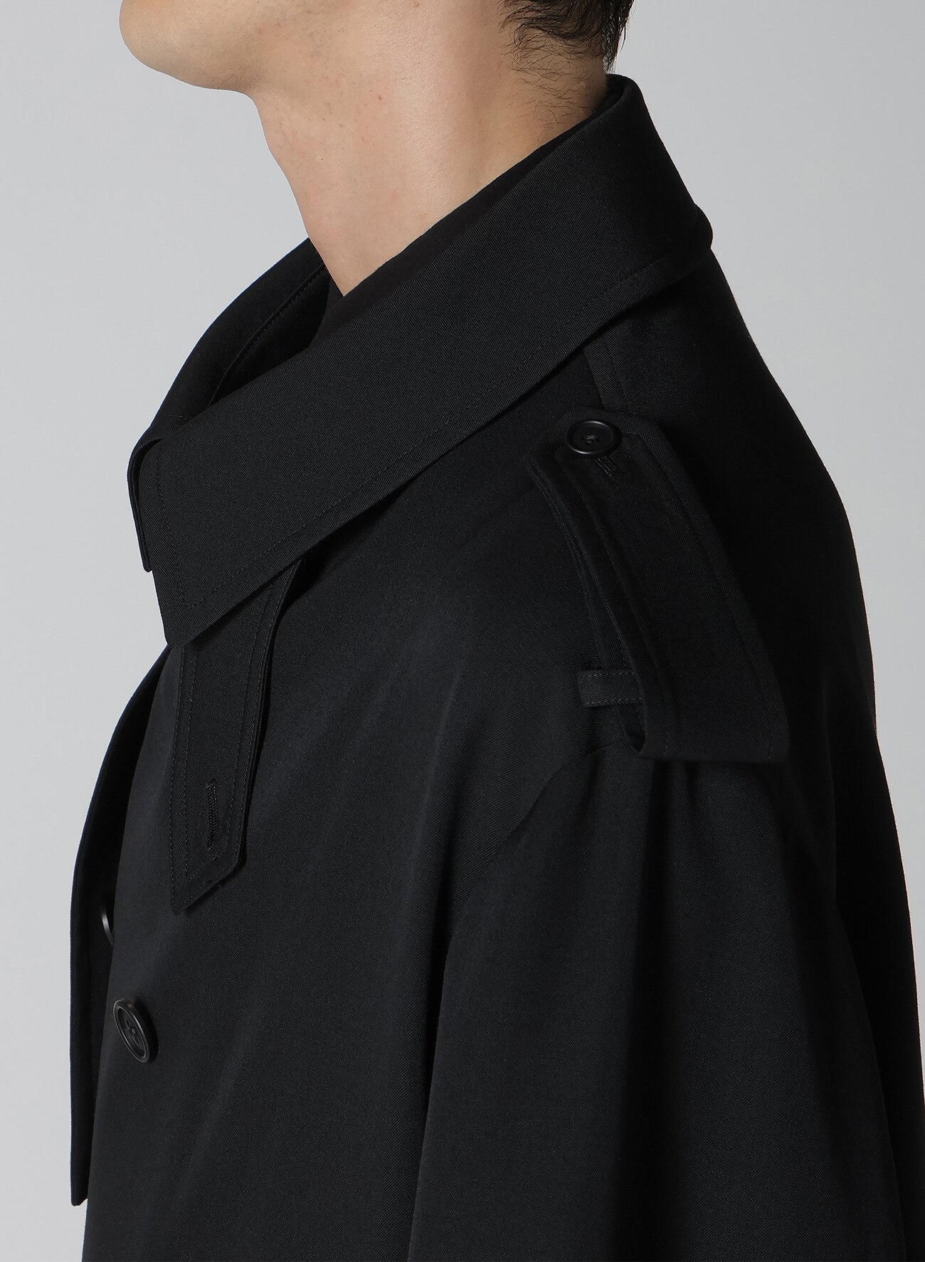 GABARDINE TRENCH COAT(XS Black): Y's for men｜WILDSIDE YOHJI