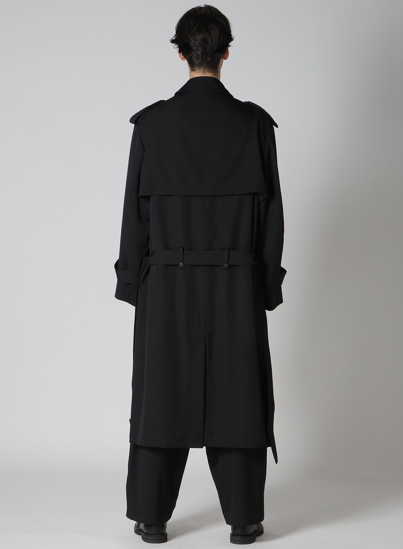 GABARDINE TRENCH COAT(XS Black): Y's for men｜WILDSIDE YOHJI