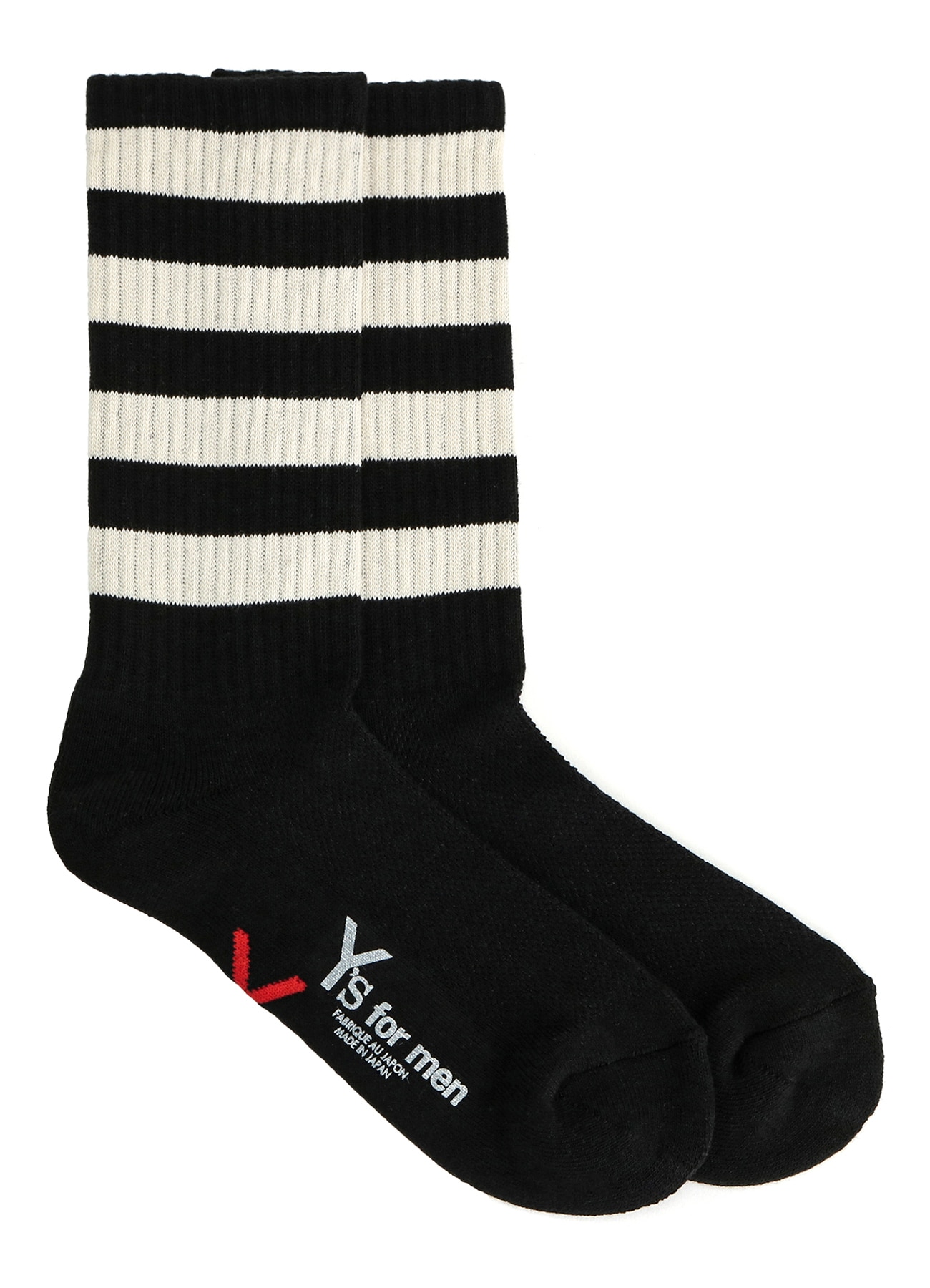 THREAD DYEING PILE BORDER SOCKS_1