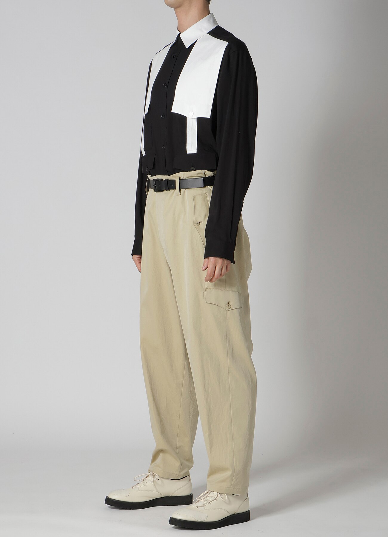 パンツ GroundY Burberry Left Twisted Pants パンツ GroundY Burberry Left Twisted Pants burberry-black