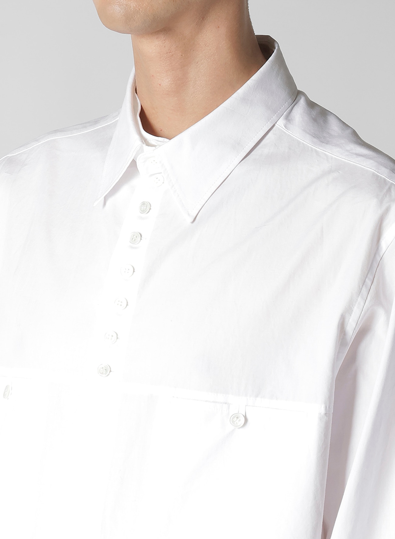 100/2 BROAD BUTTON SHIRT WITH SPARE COLLAR_3