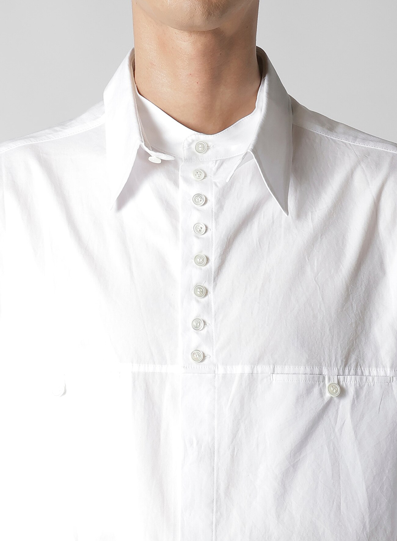 100/2 BROAD BUTTON SHIRT WITH SPARE COLLAR_4