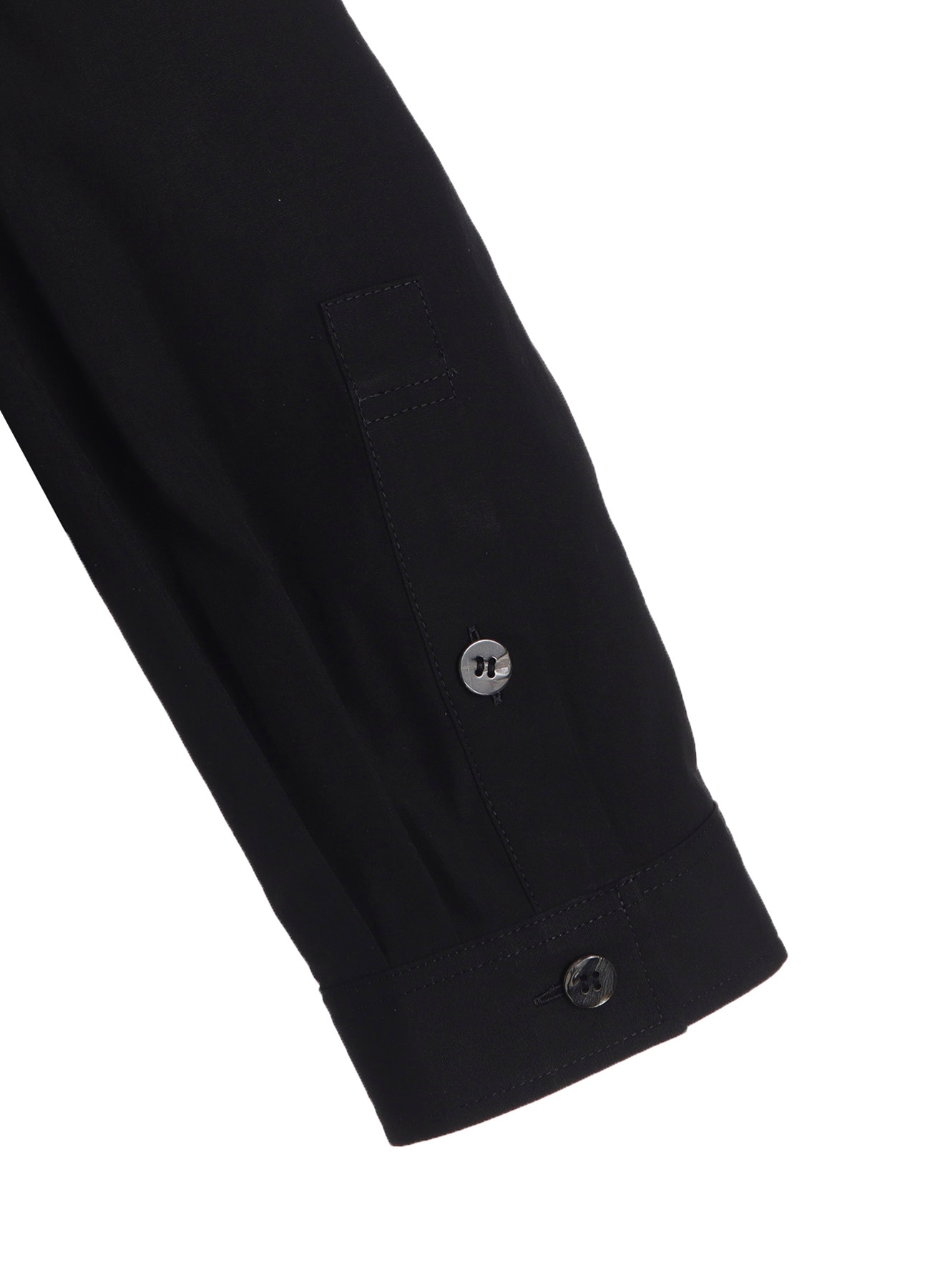 100/2 BROAD BUTTON SHIRT WITH SPARE COLLAR(L Black): Y's for men