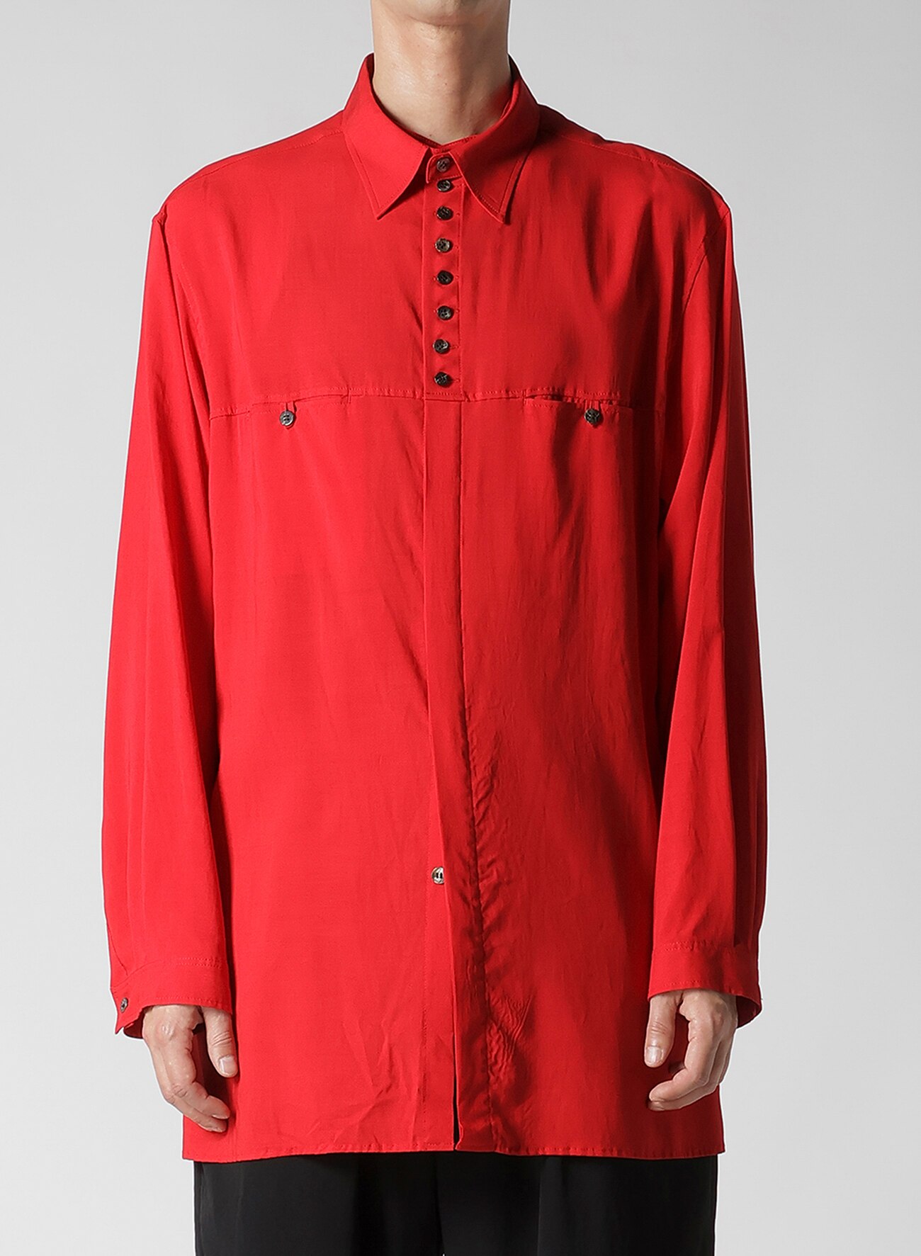 RAYON LAWN BUTTON SHIRT WITH SPARE COLLAR_1