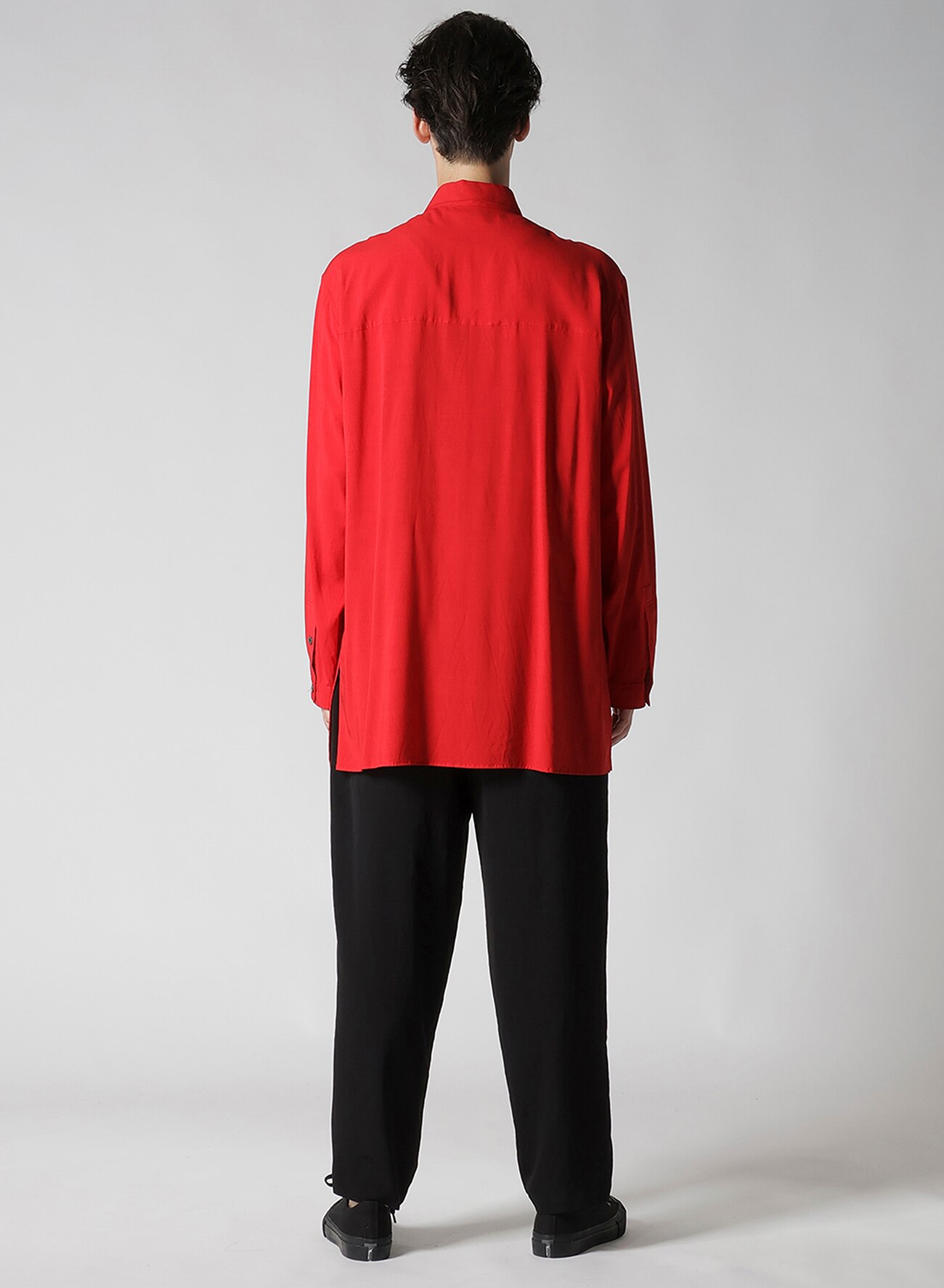 RAYON LAWN BUTTON SHIRT WITH SPARE COLLAR_12