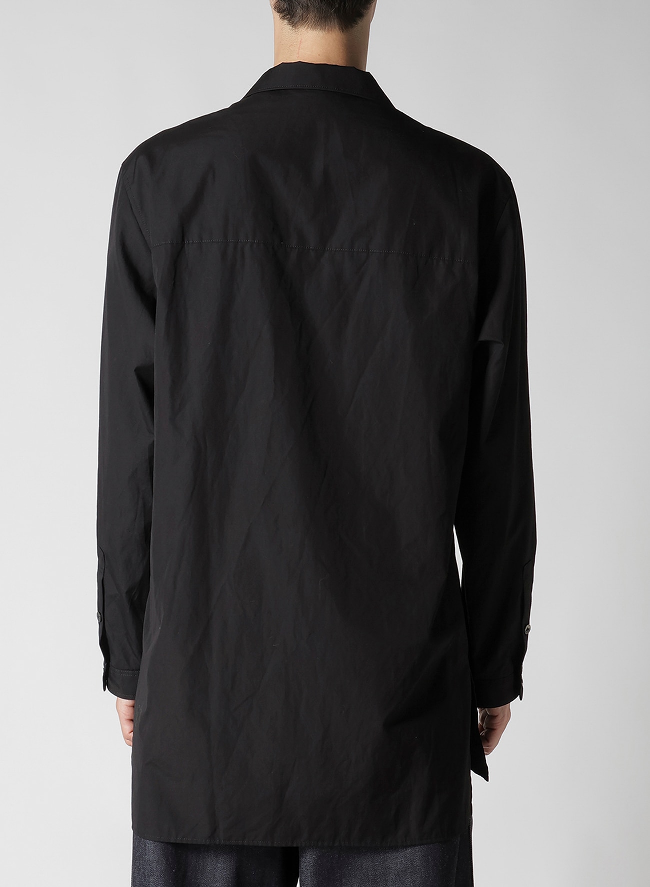100/2 BROAD SHIRT WITH OPEN COLLAR_2