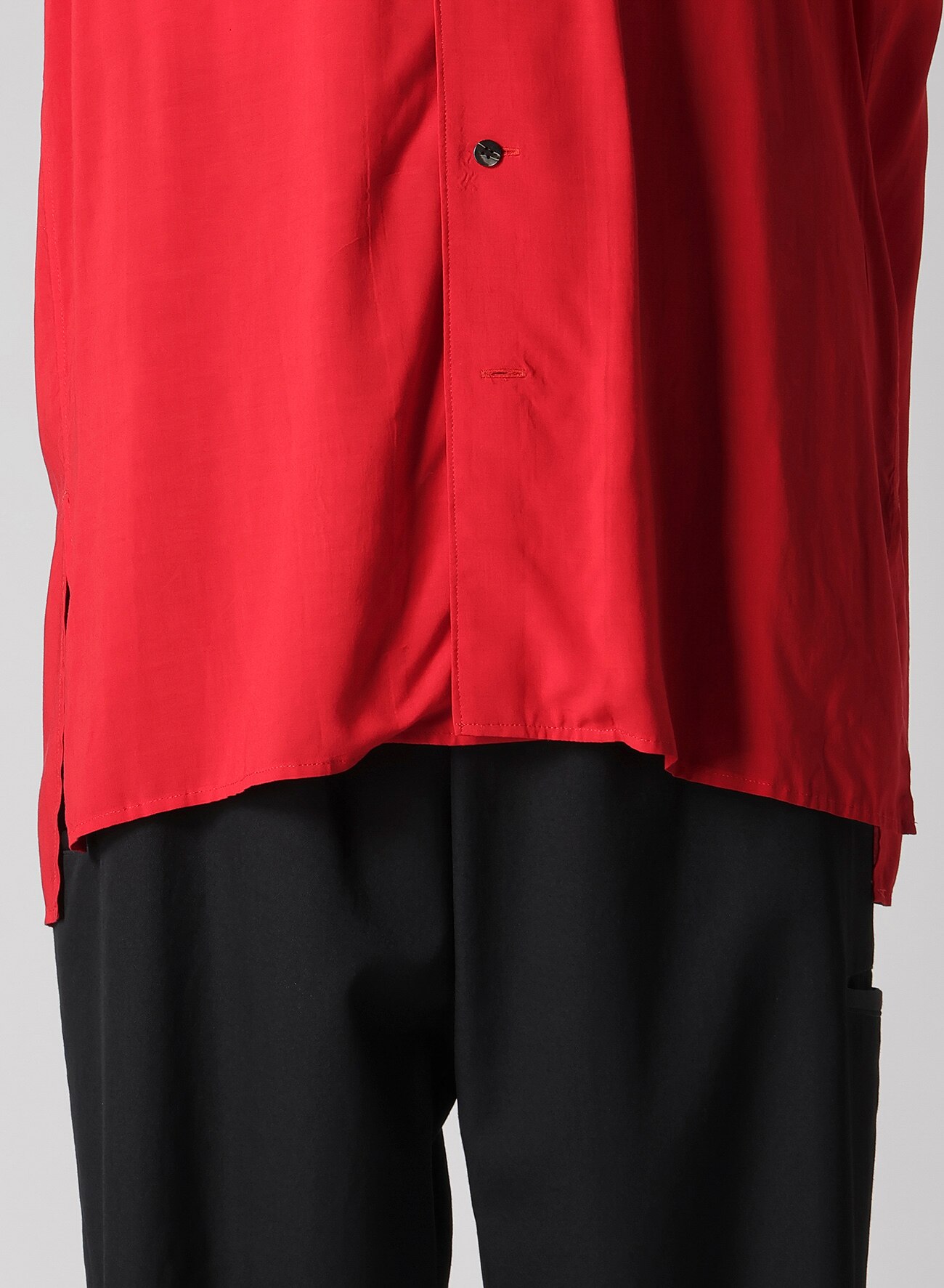 RAYON LAWN SHIRT WITH OPEN COLLAR_4