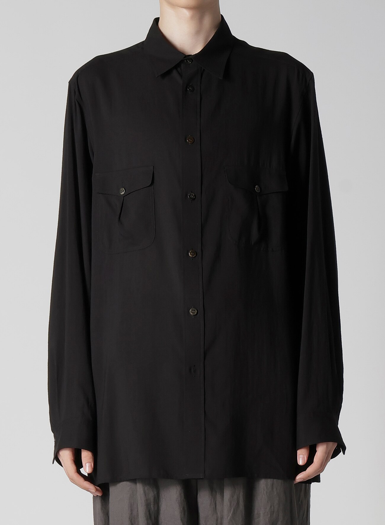 January 11, 10:00(JST) Release】CELLULOSE LAWN SHIRT WITH OUT POCKET_1