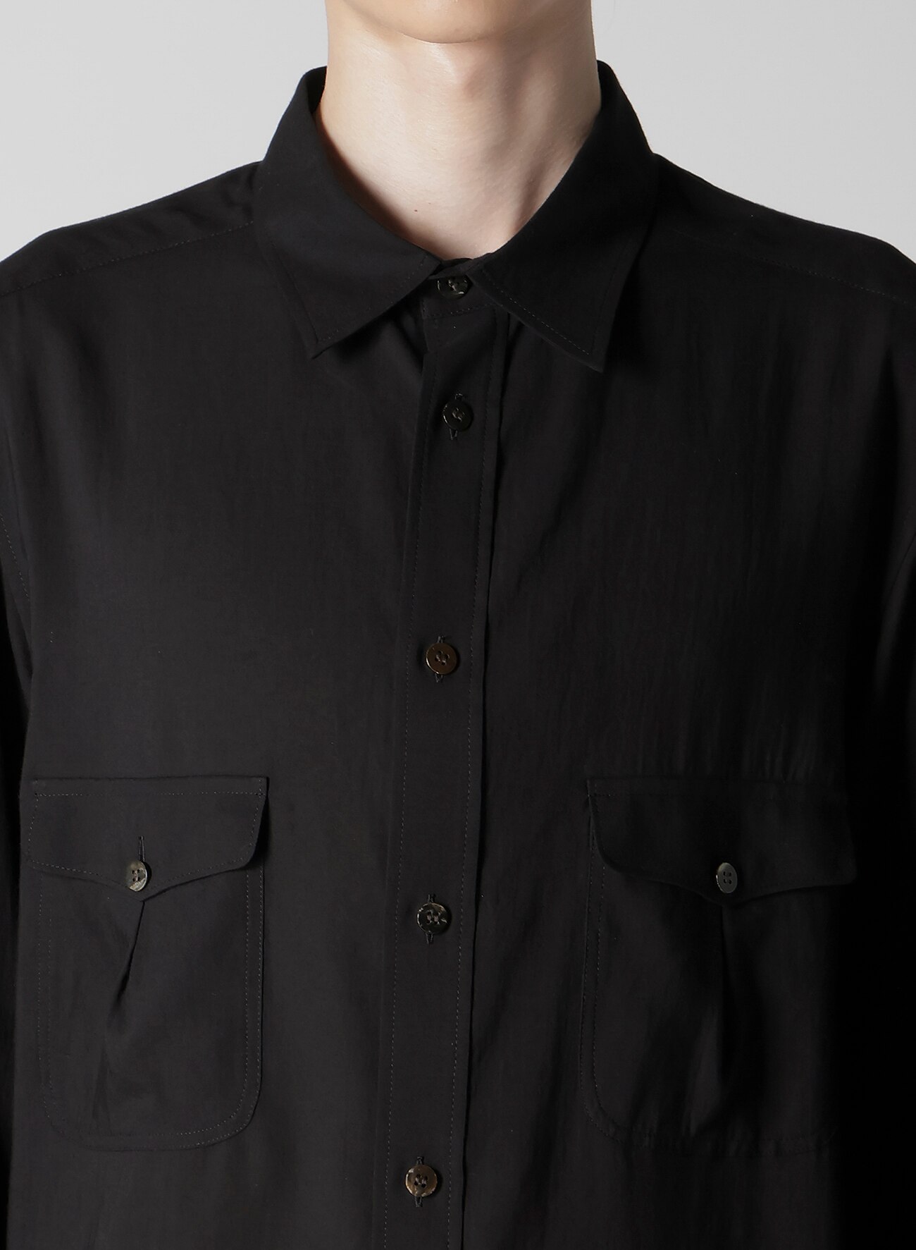 January 11, 10:00(JST) Release】CELLULOSE LAWN SHIRT WITH OUT POCKET_2