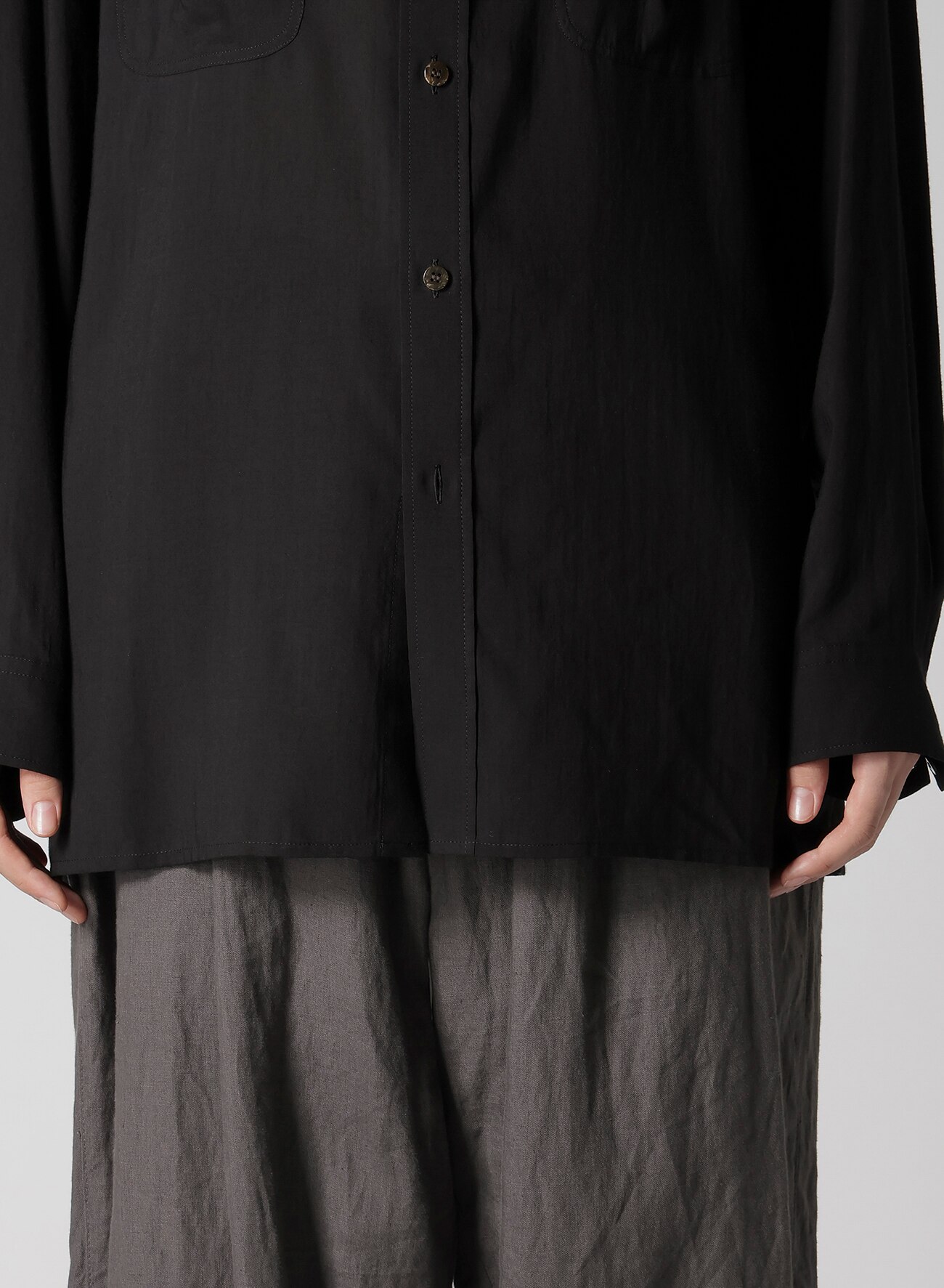 January 11, 10:00(JST) Release】CELLULOSE LAWN SHIRT WITH OUT POCKET_4