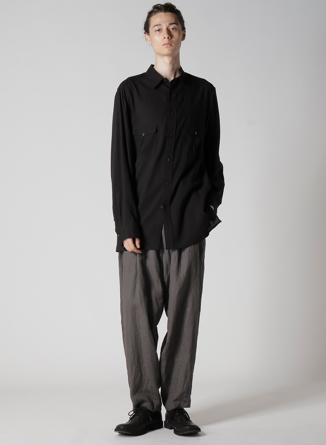 January 11, 10:00(JST) Release] CELLULOSE LAWN SHIRT WITH OUT POCKET_6