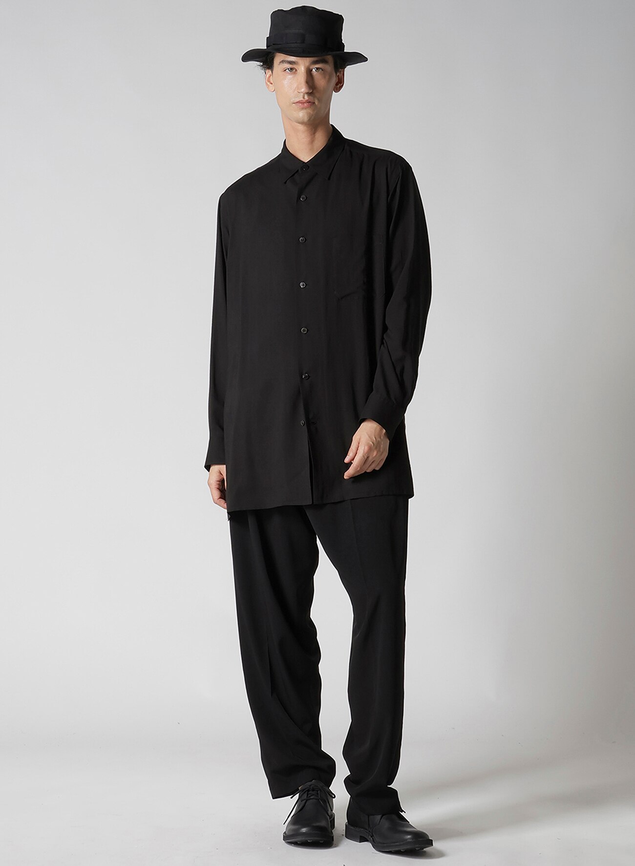 CELLULOSE LAWN BASIG SHIRT_8