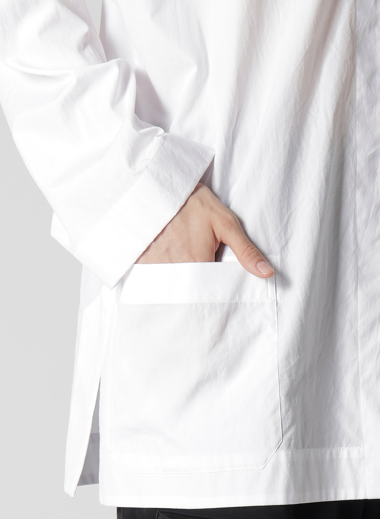 100/2 BROAD SHIRT WITH STAND COLLAR_4