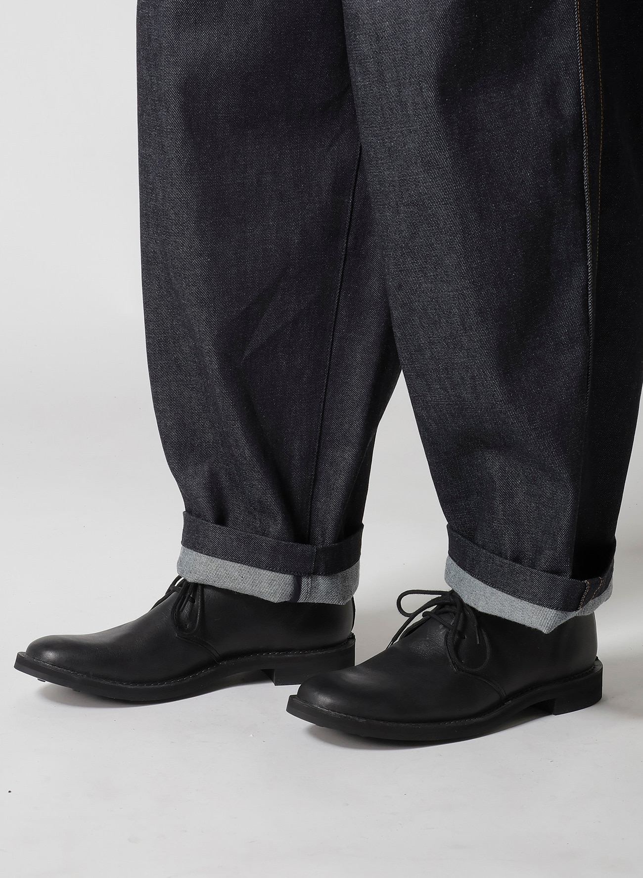 OIL WAX LEATHER PLAIN TOE SHOES_2