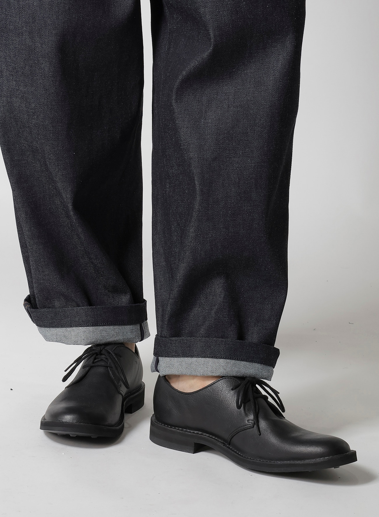 OIL WAX LEATHER PLAIN TOE SHOES_3