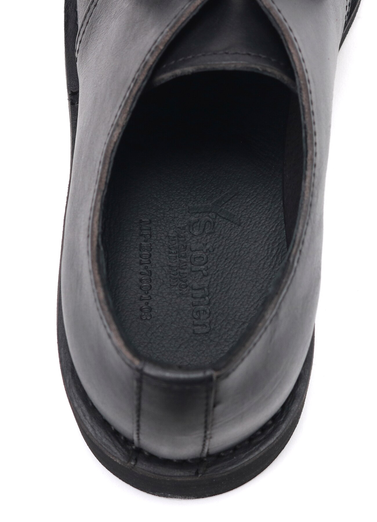 OIL WAX LEATHER PLAIN TOE SHOES_9