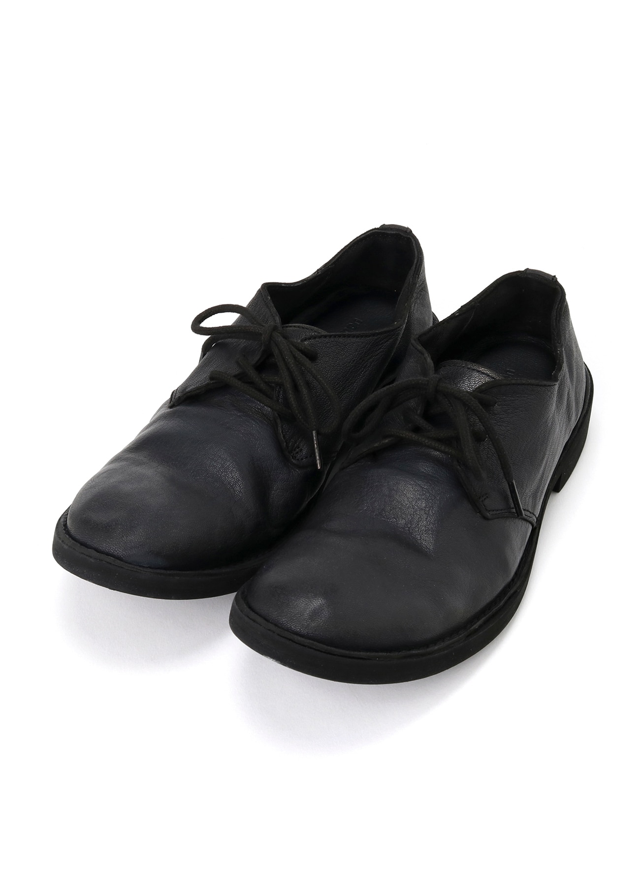 GARMENT DYED GOAT SKIN 3HOLE PLAIN TOE SHOES