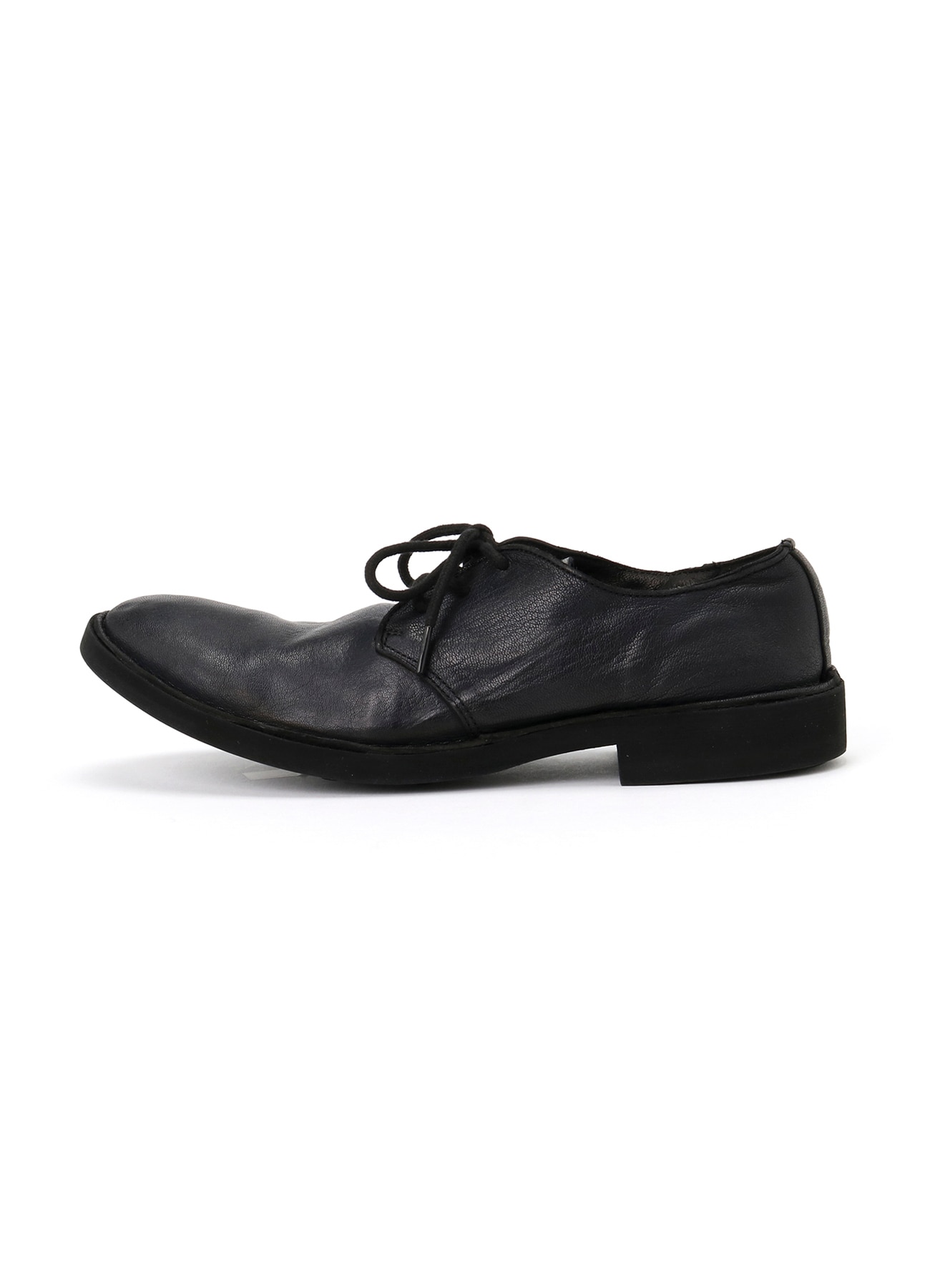 GARMENT DYED GOAT SKIN 3HOLE PLAIN TOE SHOES_2
