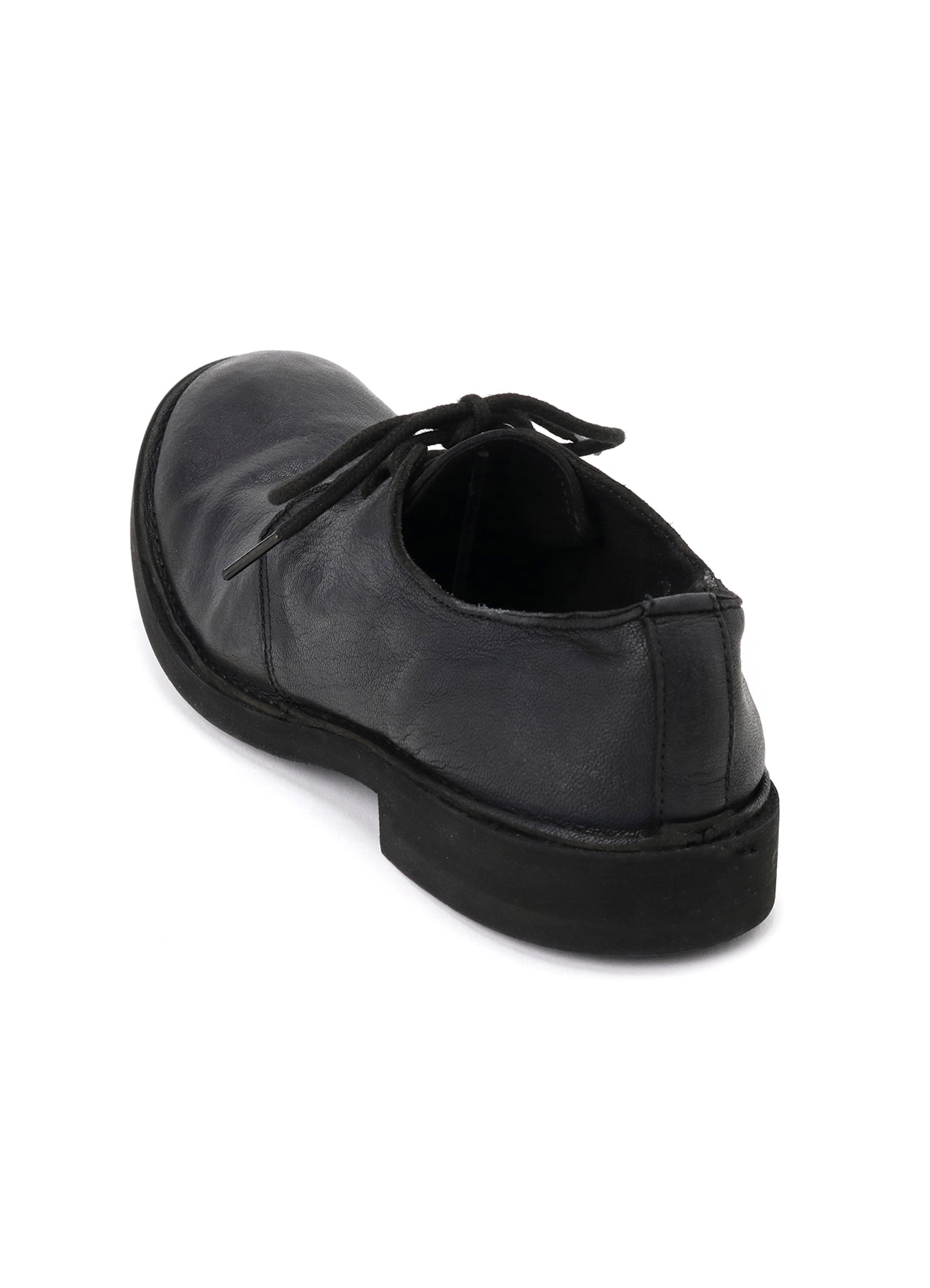 GARMENT DYED GOAT SKIN 3HOLE PLAIN TOE SHOES_3