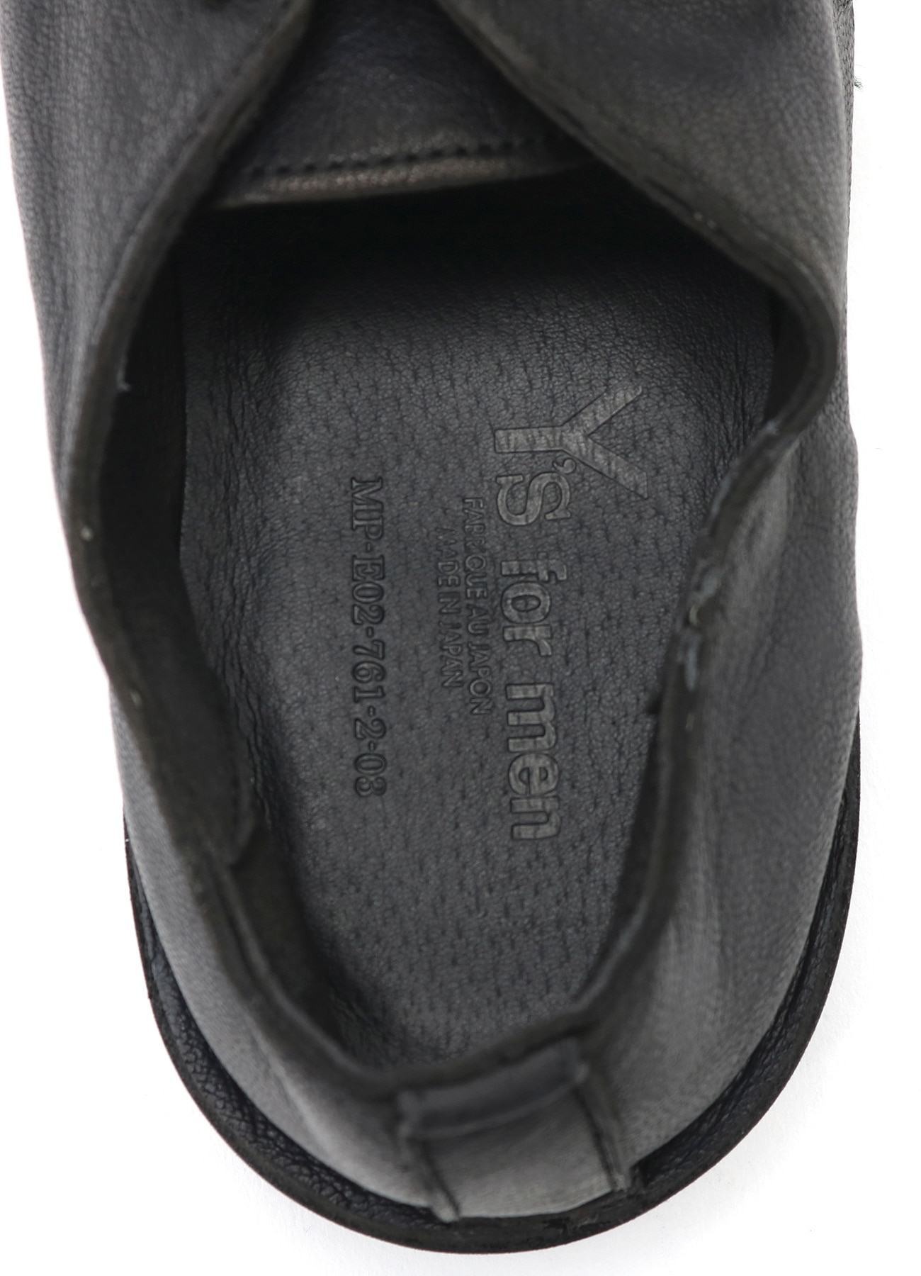 GARMENT DYED GOAT SKIN 3HOLE PLAIN TOE SHOES_6