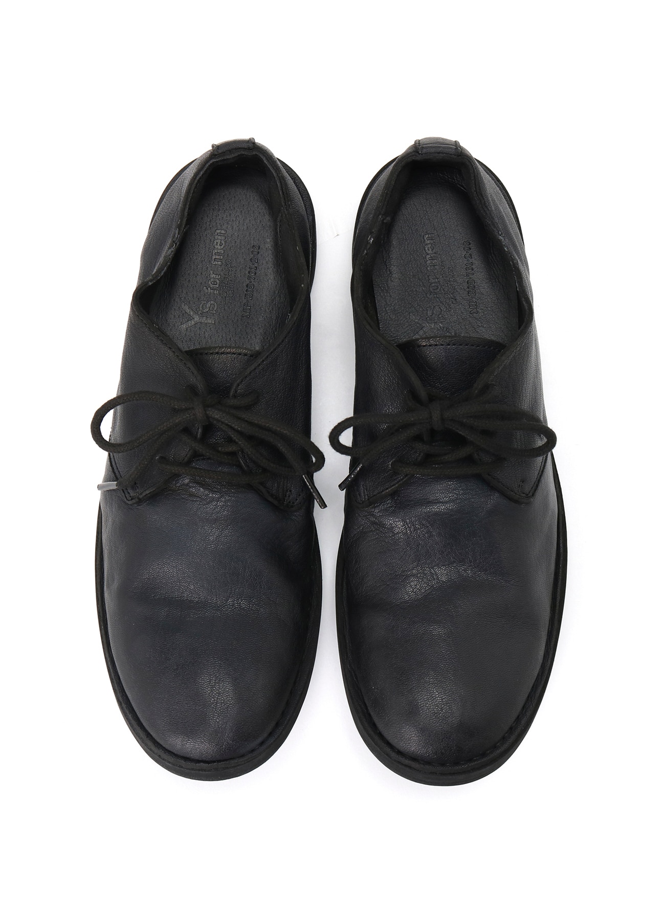 GARMENT DYED GOAT SKIN 3HOLE PLAIN TOE SHOES_7