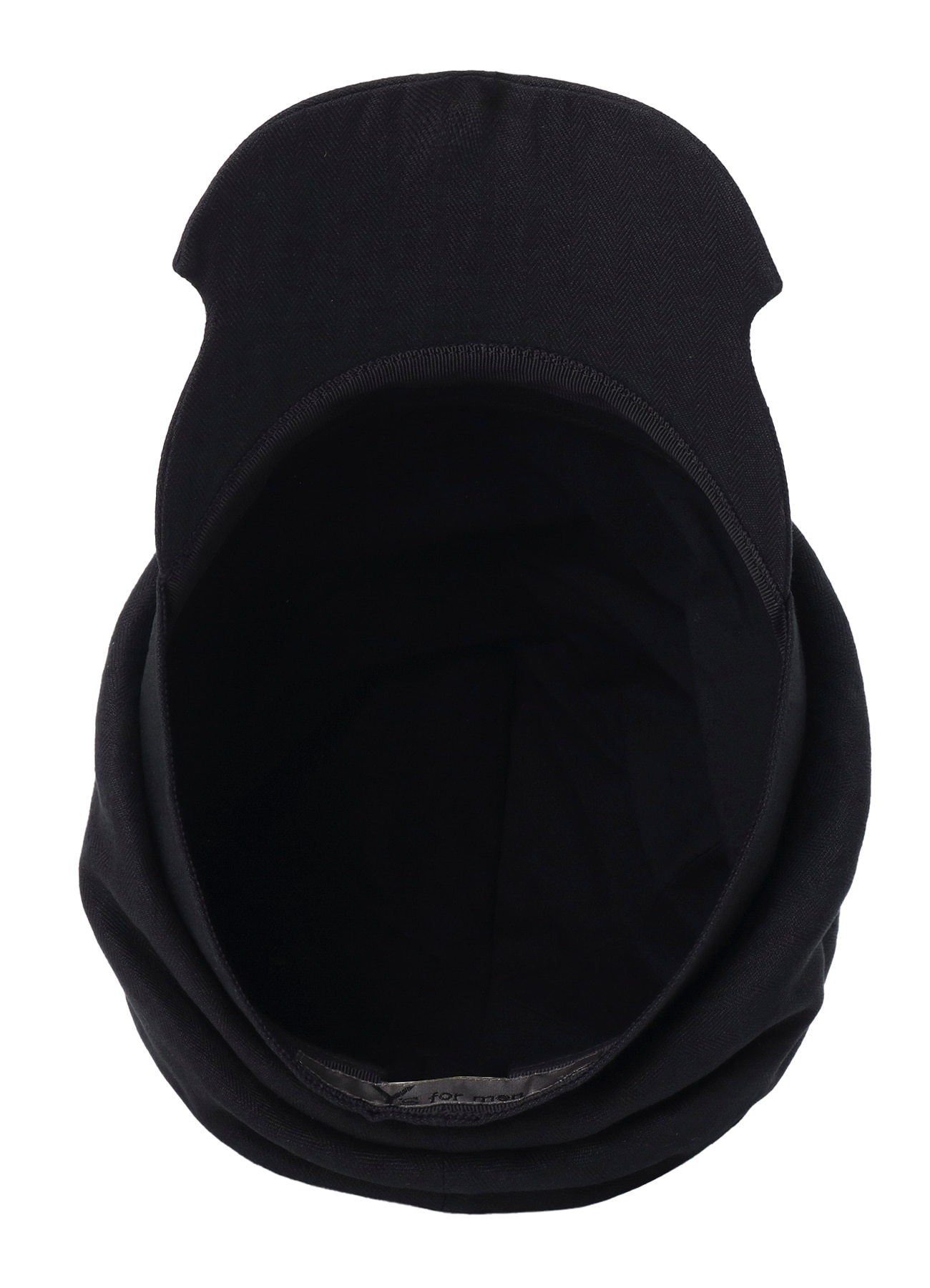 LINEN HERRINGBONE DRAPE CAP(M Black): Y's for men｜WILDSIDE