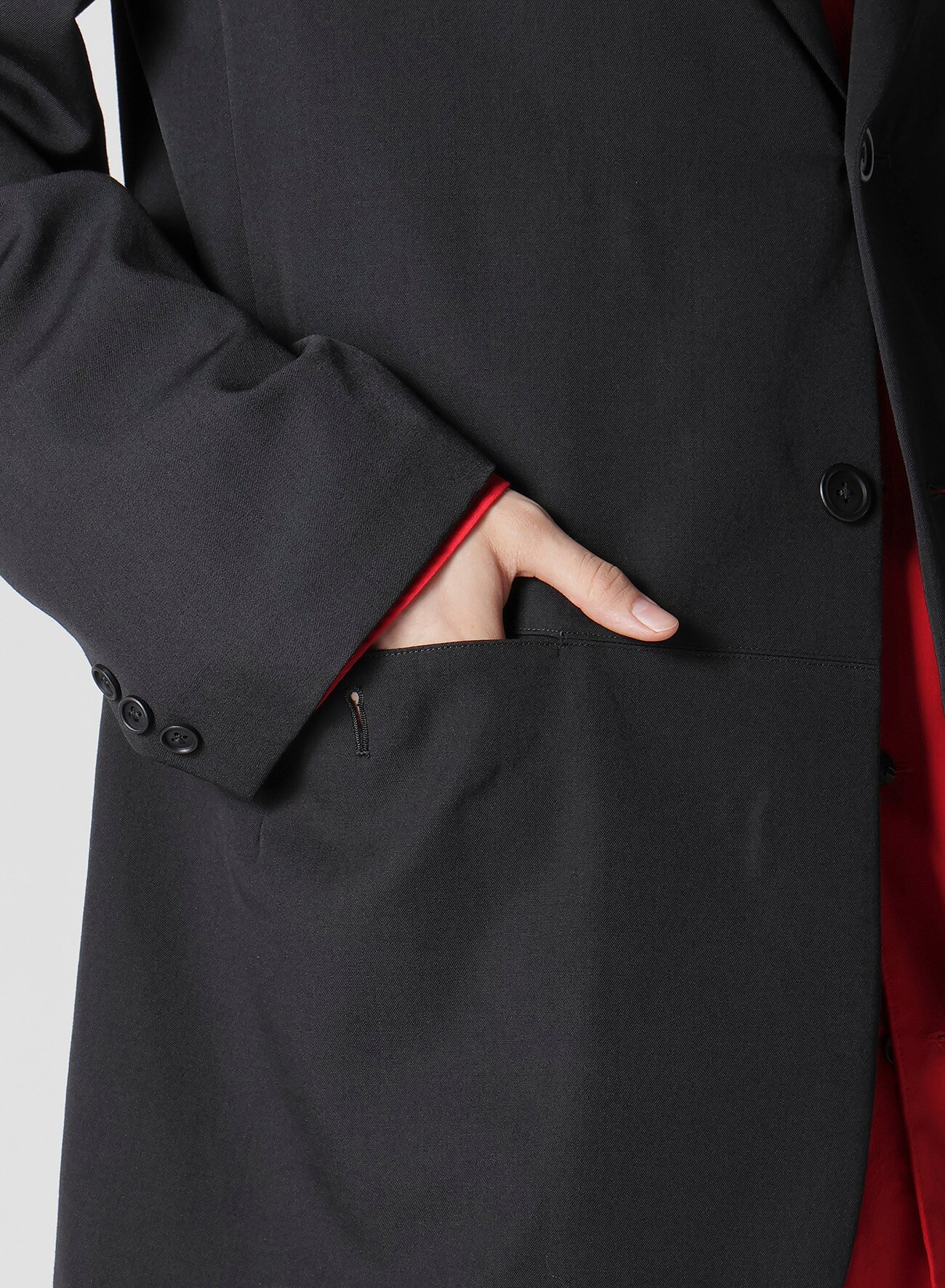 WOOL GABARDINE PARALLEL PANELED JACKET_4