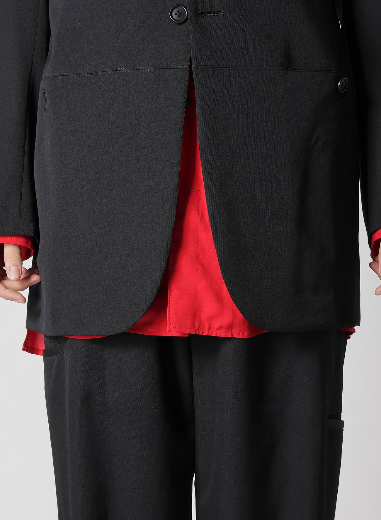 WOOL GABARDINE PARALLEL PANELED JACKET_5