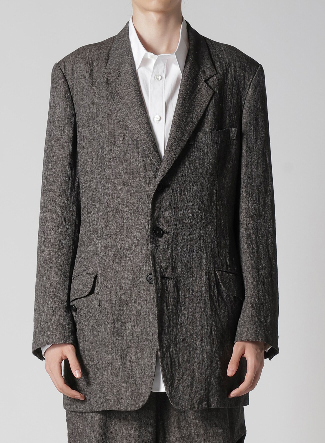 HEATHER KHADI JACKET WITH TURN BACK COLLAR_4