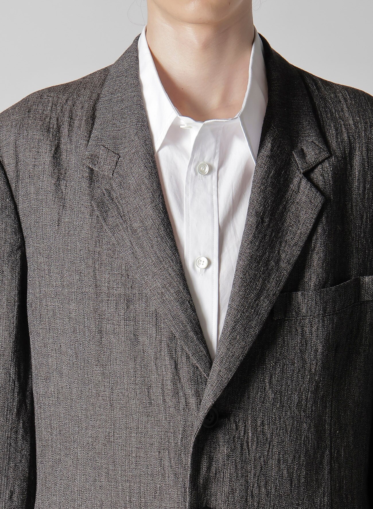 HEATHER KHADI JACKET WITH TURN BACK COLLAR_5