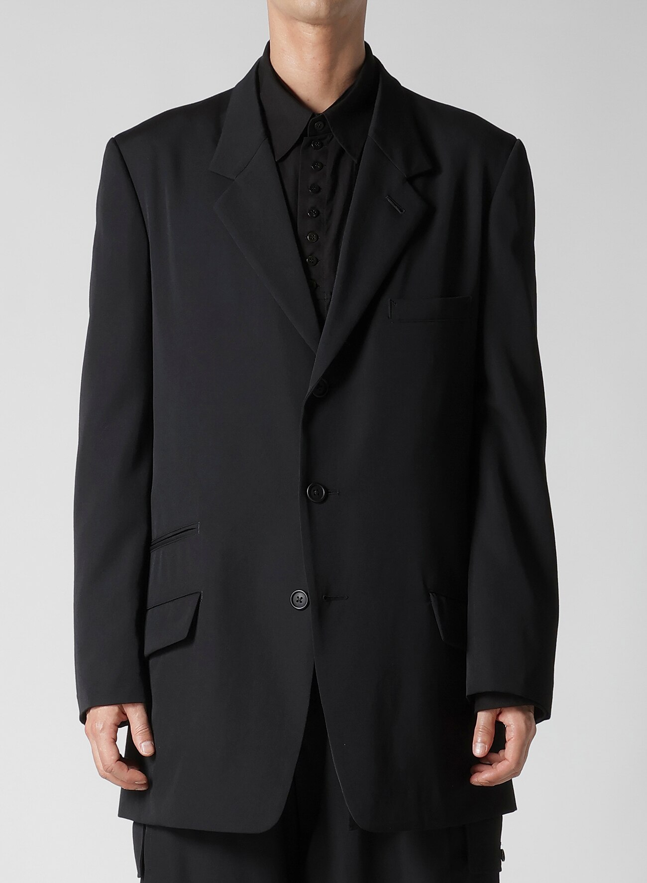 WOOL GABARDINE RIGHT CHANGE POCKET JACKET_1