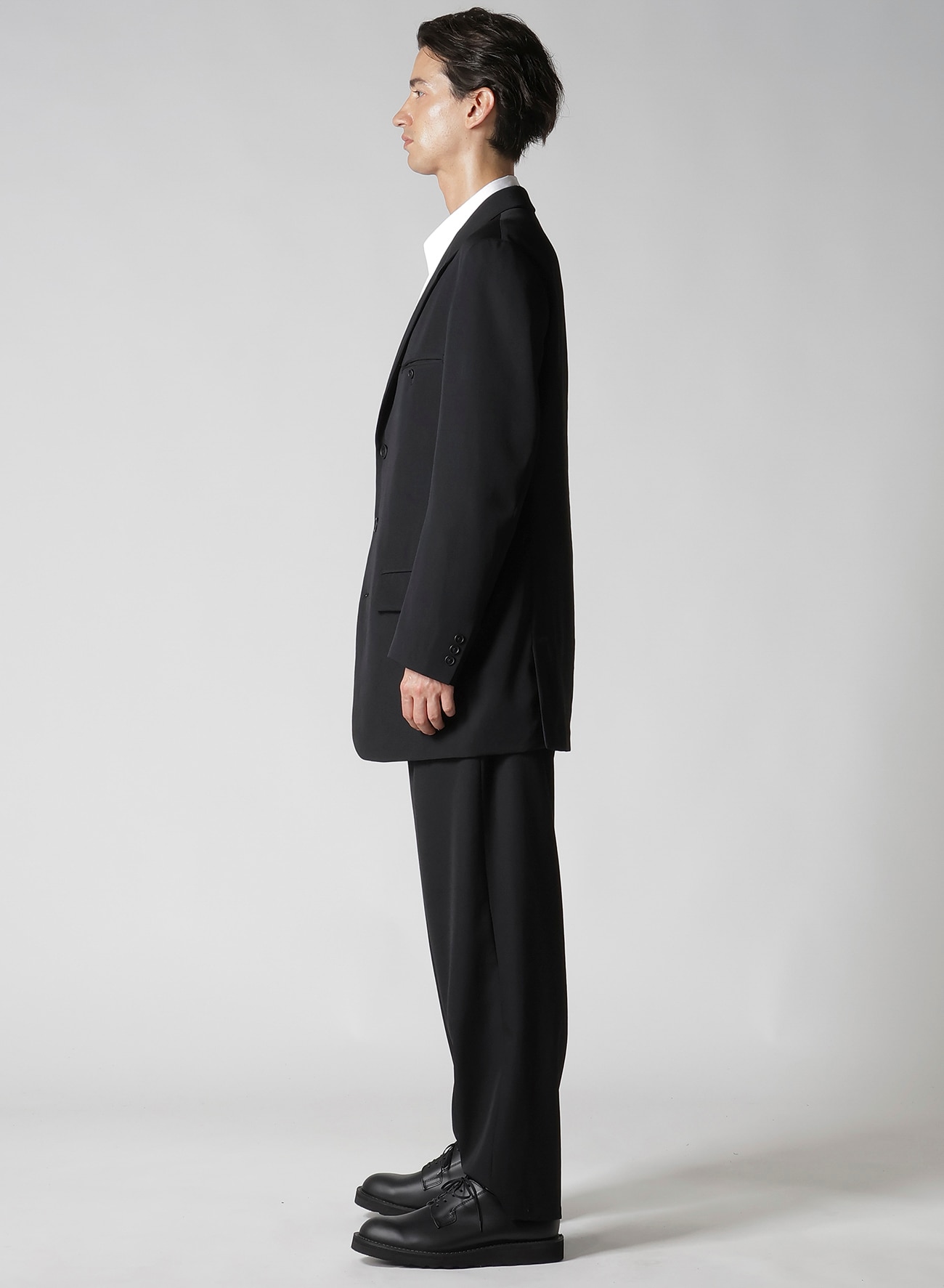 WOOL GABARDINE JACKET WITH RIGHT POCKET_10