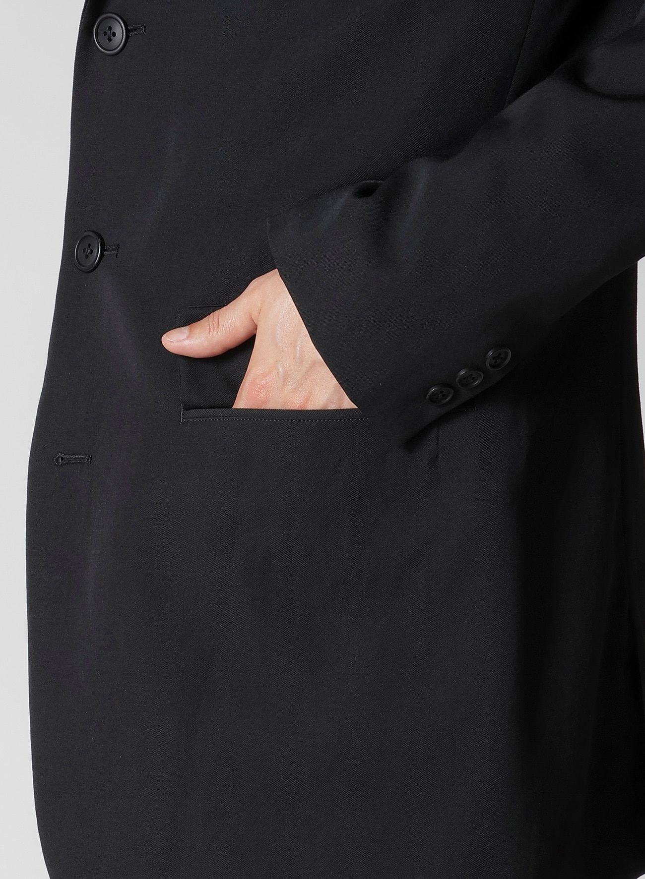 WOOL GABARDINE JACKET WITH RIGHT POCKET_6