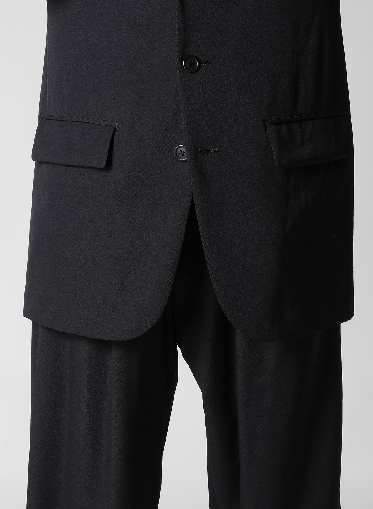 WOOL GABARDINE JACKET WITH RIGHT POCKET_7