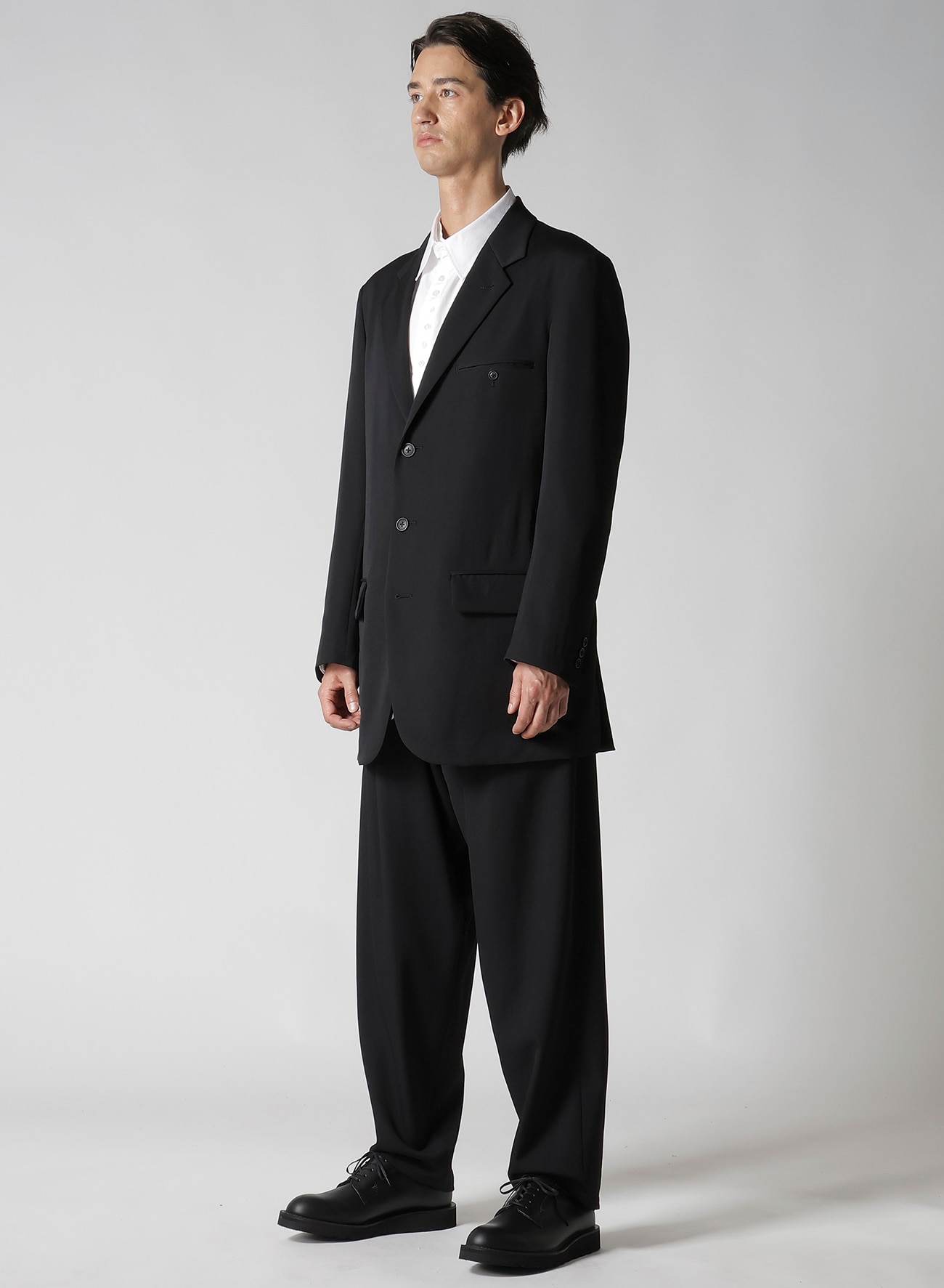 WOOL GABARDINE JACKET WITH RIGHT POCKET_9