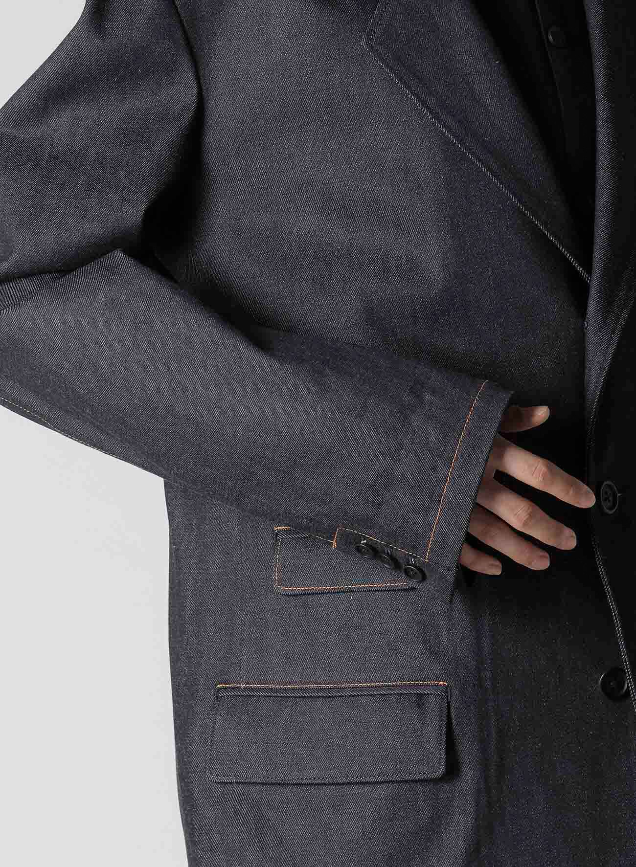 January 11, 10:00(JST) Release] 13oz UNEVEN YARN DENIM JACKET WITH 3-BUTTONS COLOR COMBI_4